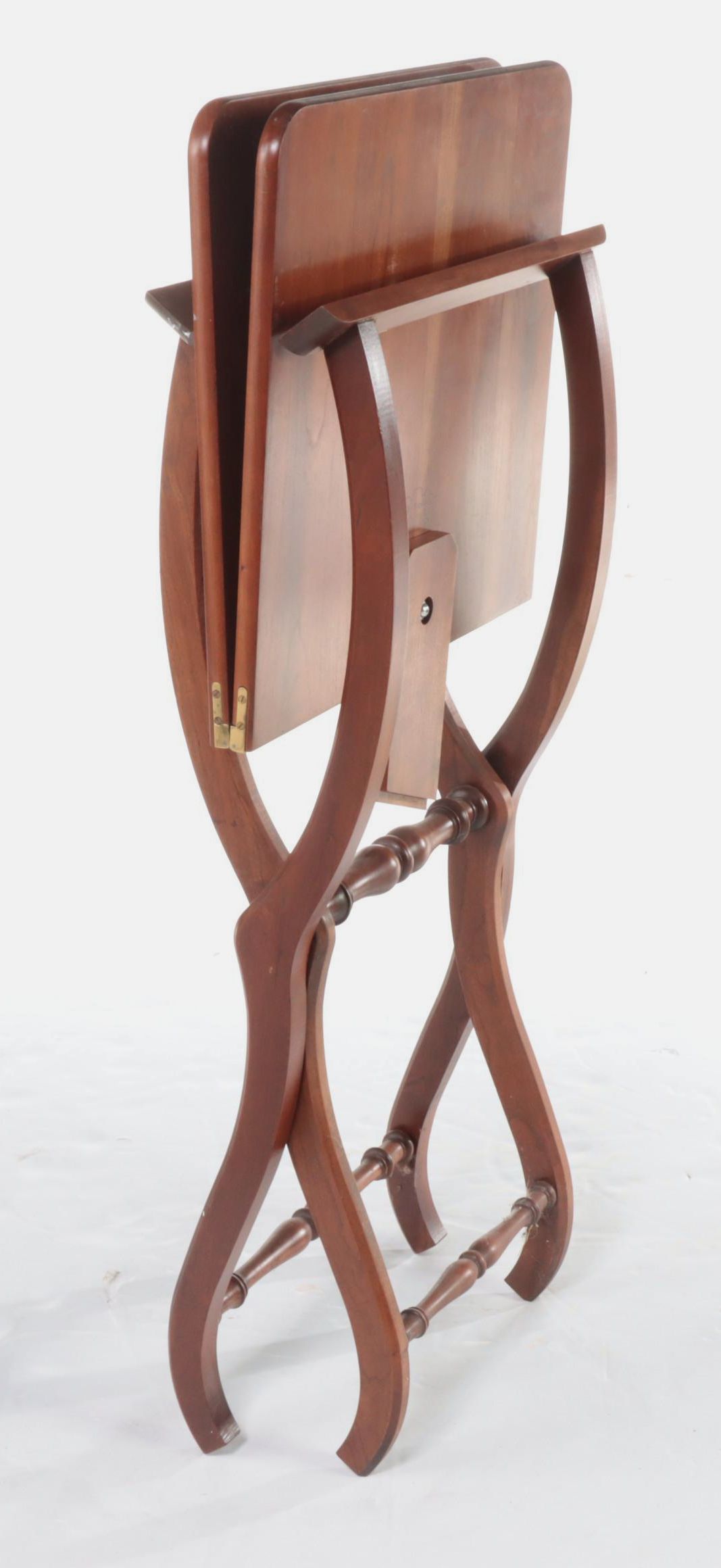 The Bartley Collection Ltd. Victorian Style Mahogany Folding Campaign Table