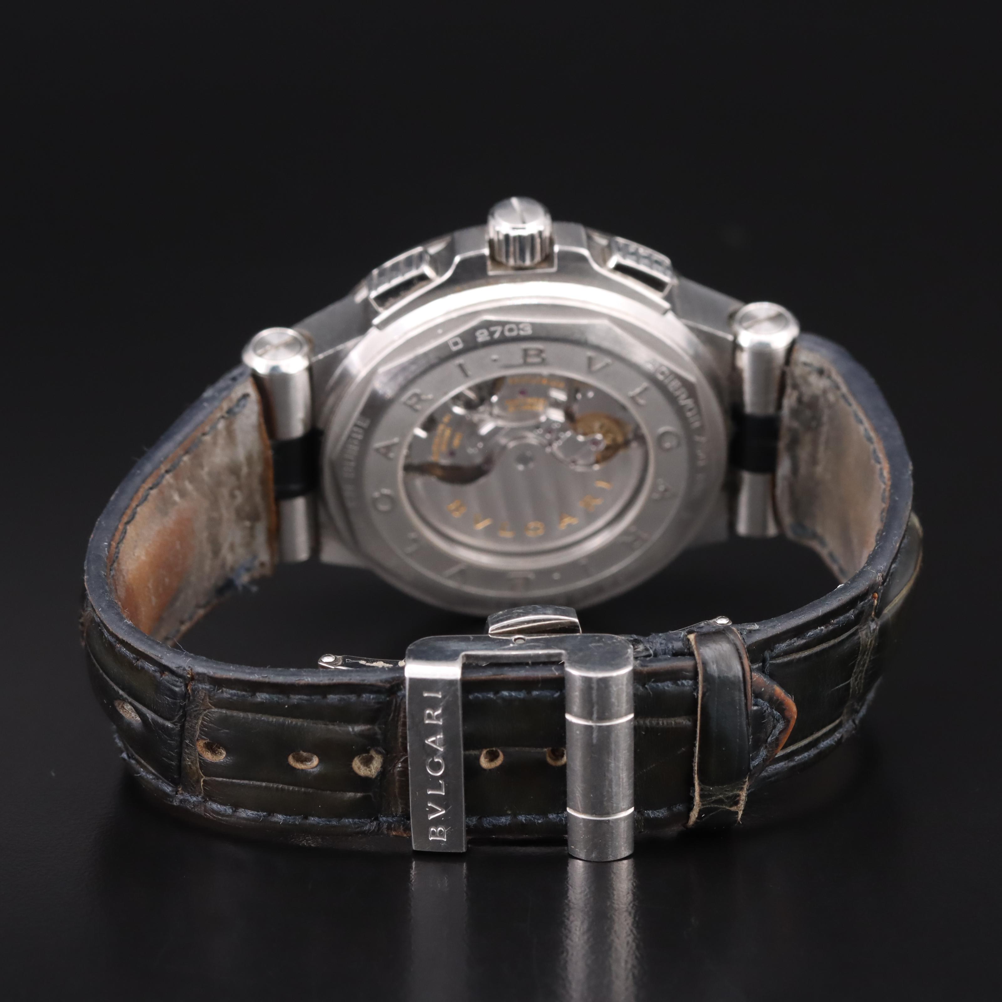 BVLGARI Diagono 18K and Stainless Steel Caliber 303 Chronograph Watch