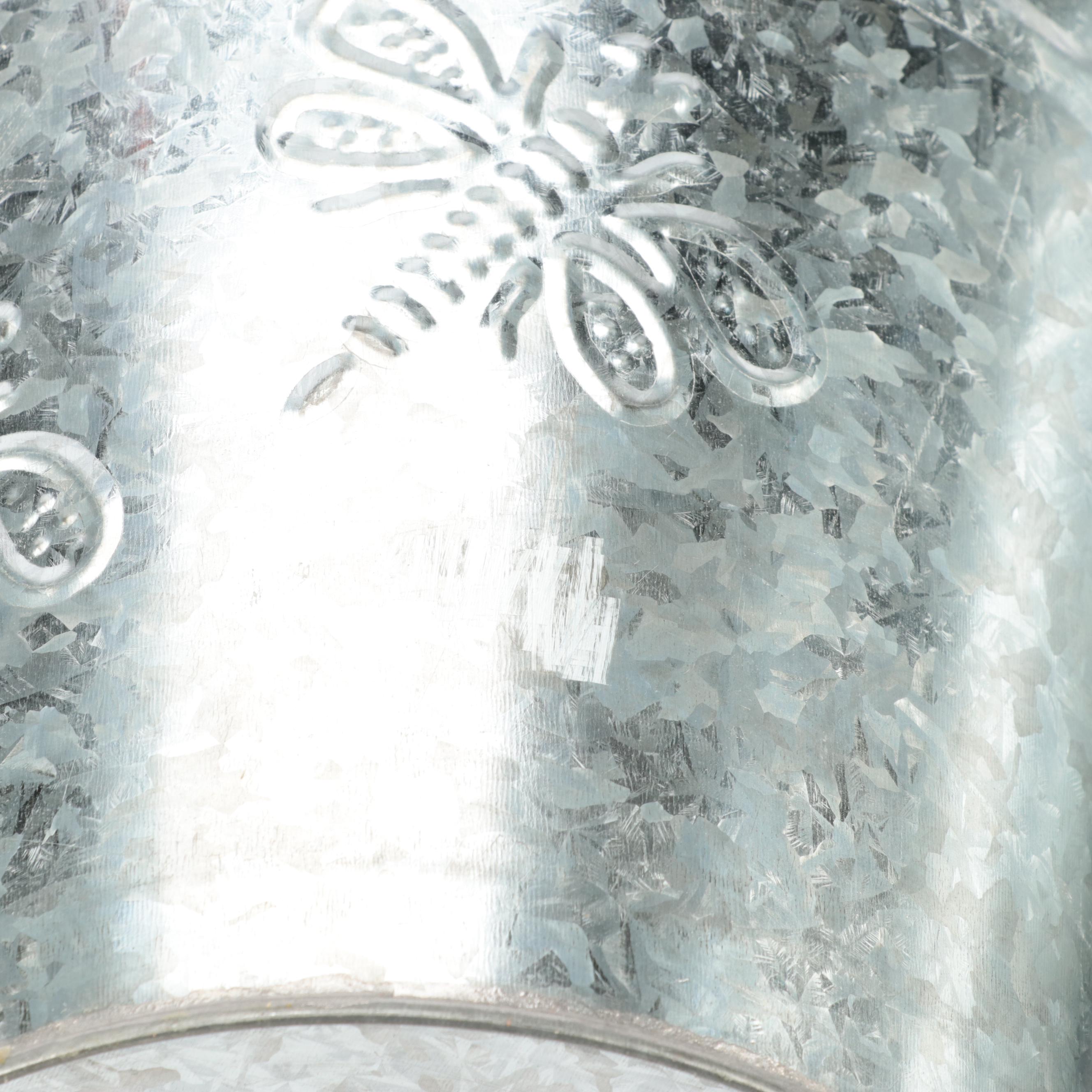 Galvanized Metal Buckets and Milk Pails