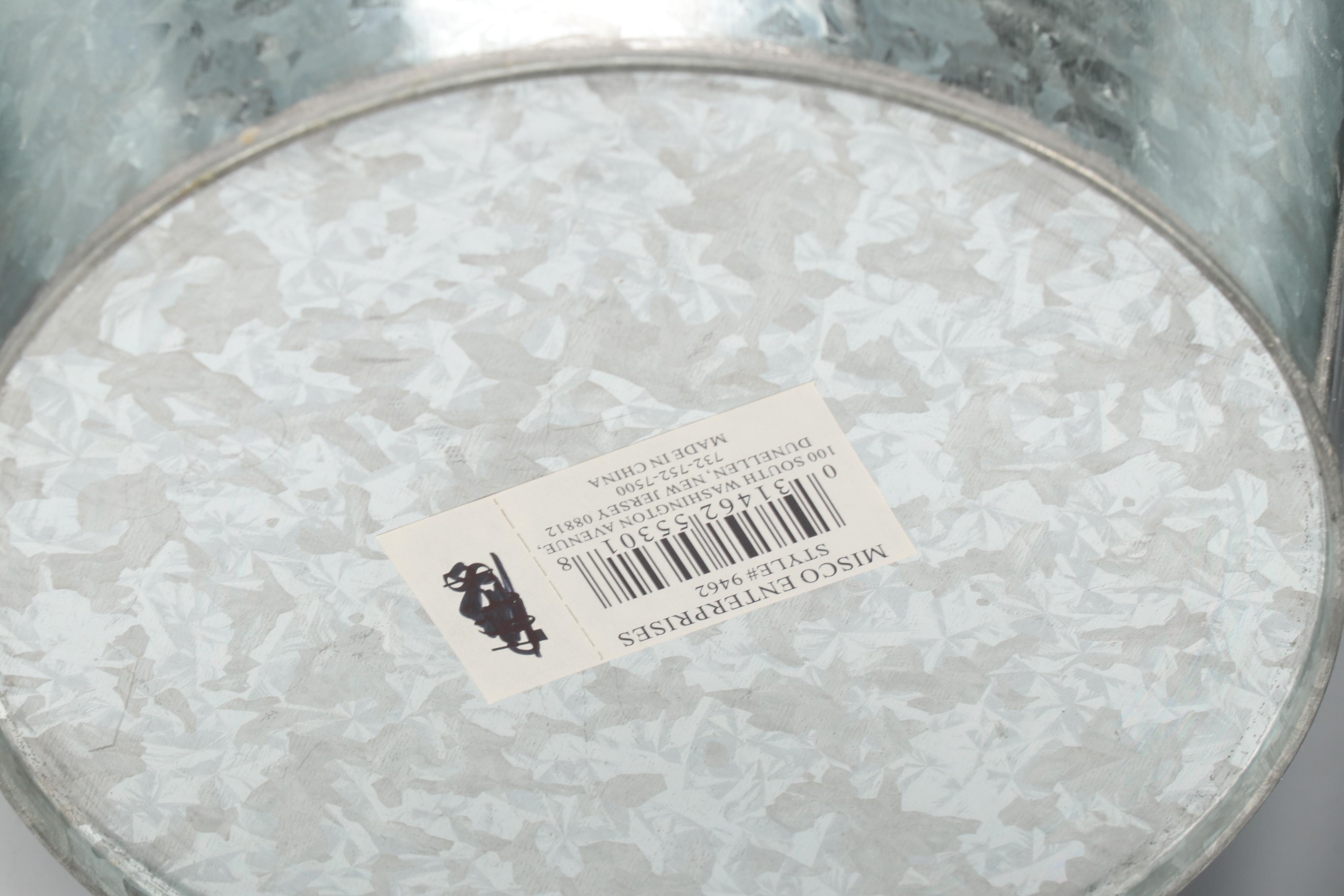 Galvanized Metal Buckets and Milk Pails