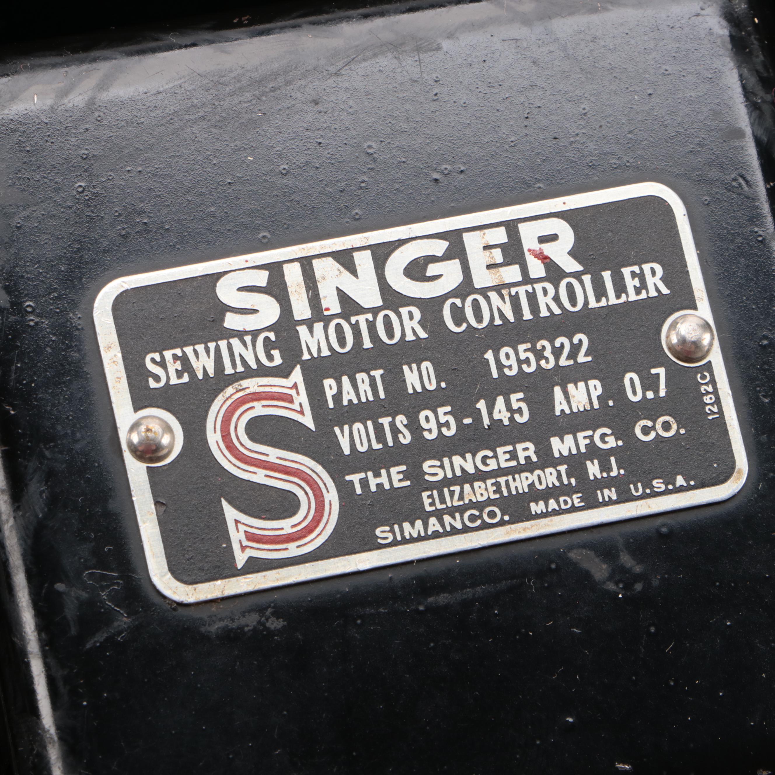 1948 Singer 221-1 Portable Electric Sewing Machine with Case