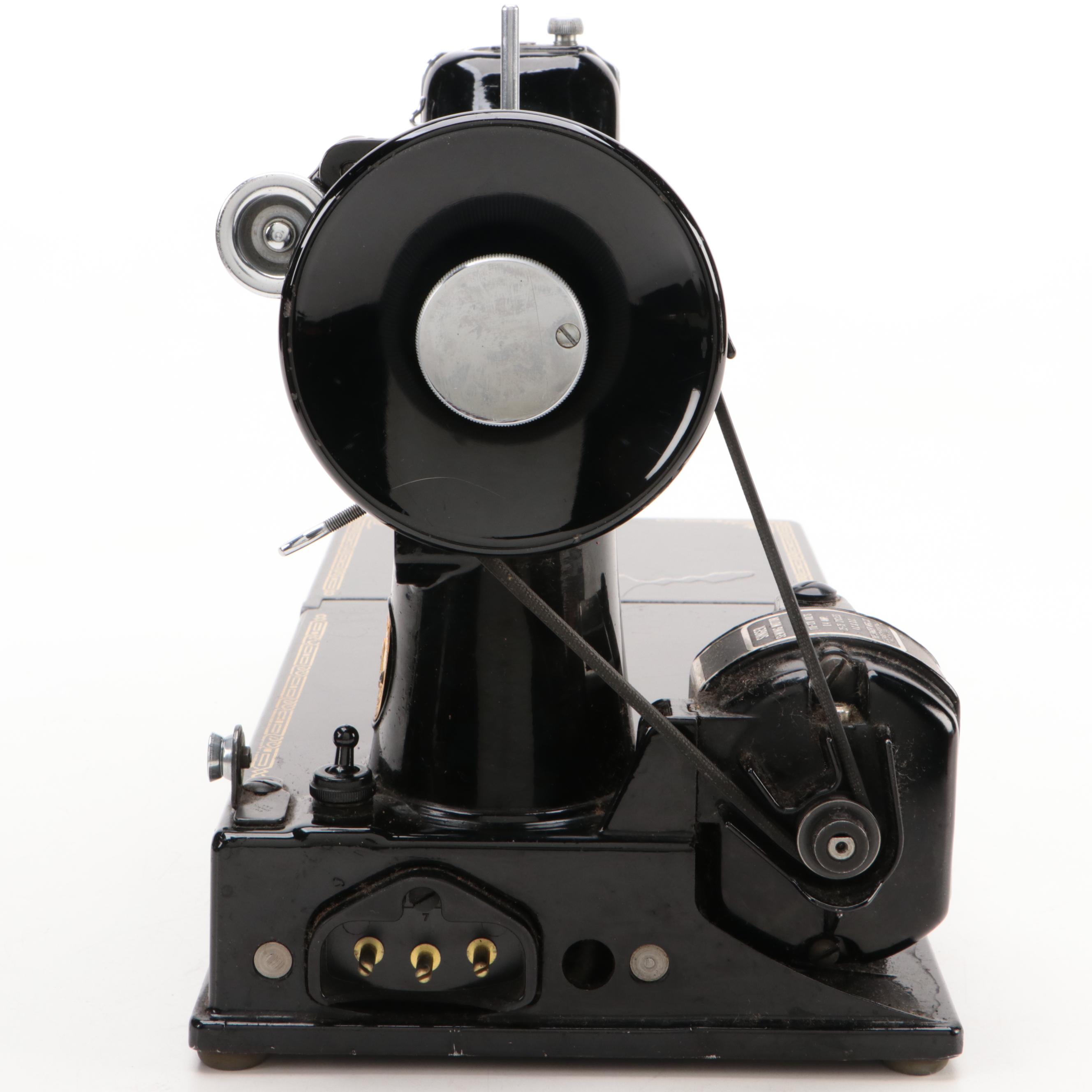 1948 Singer 221-1 Portable Electric Sewing Machine with Case