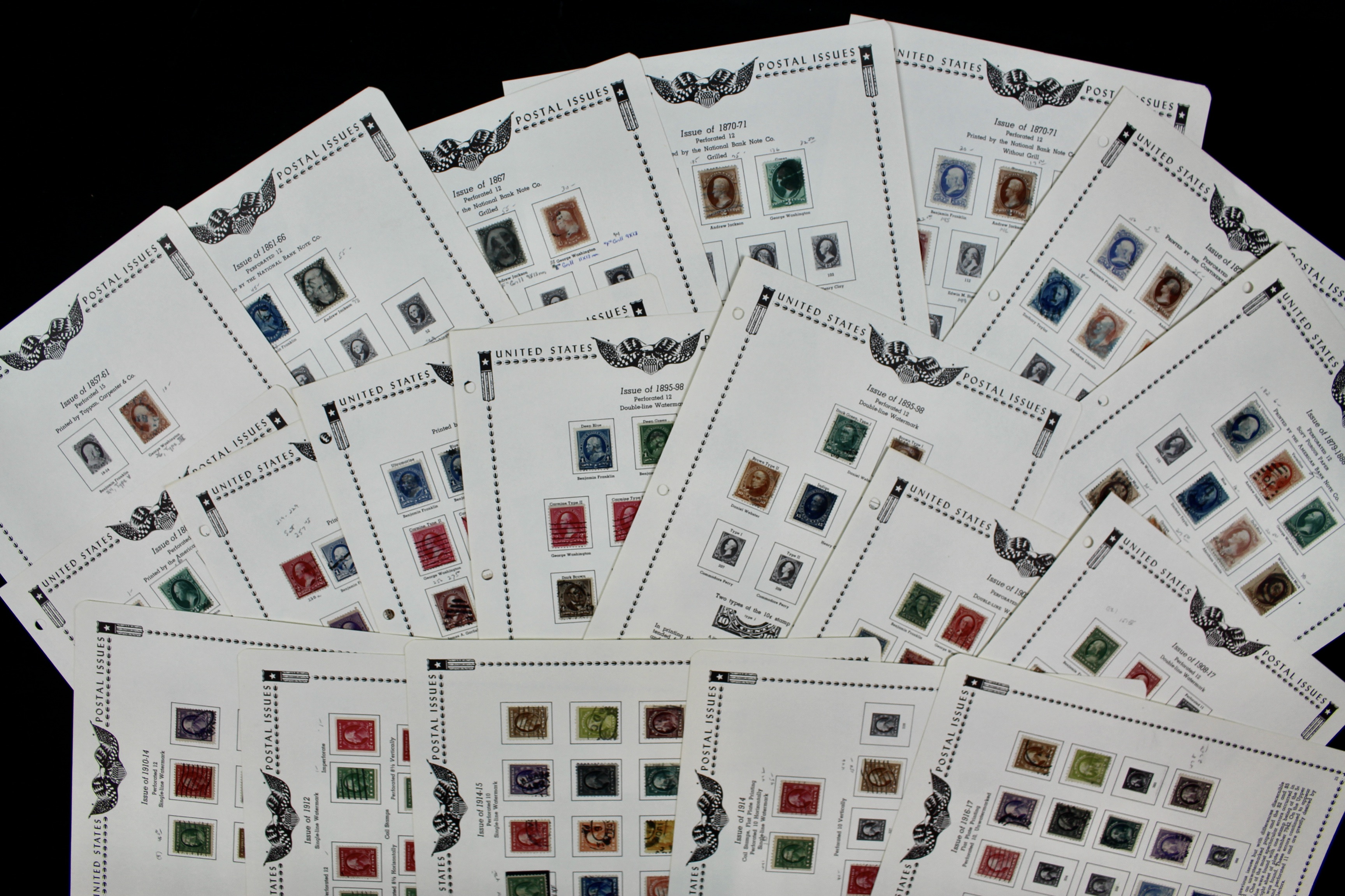 Extensive Early U.S. Postage Stamp Collection