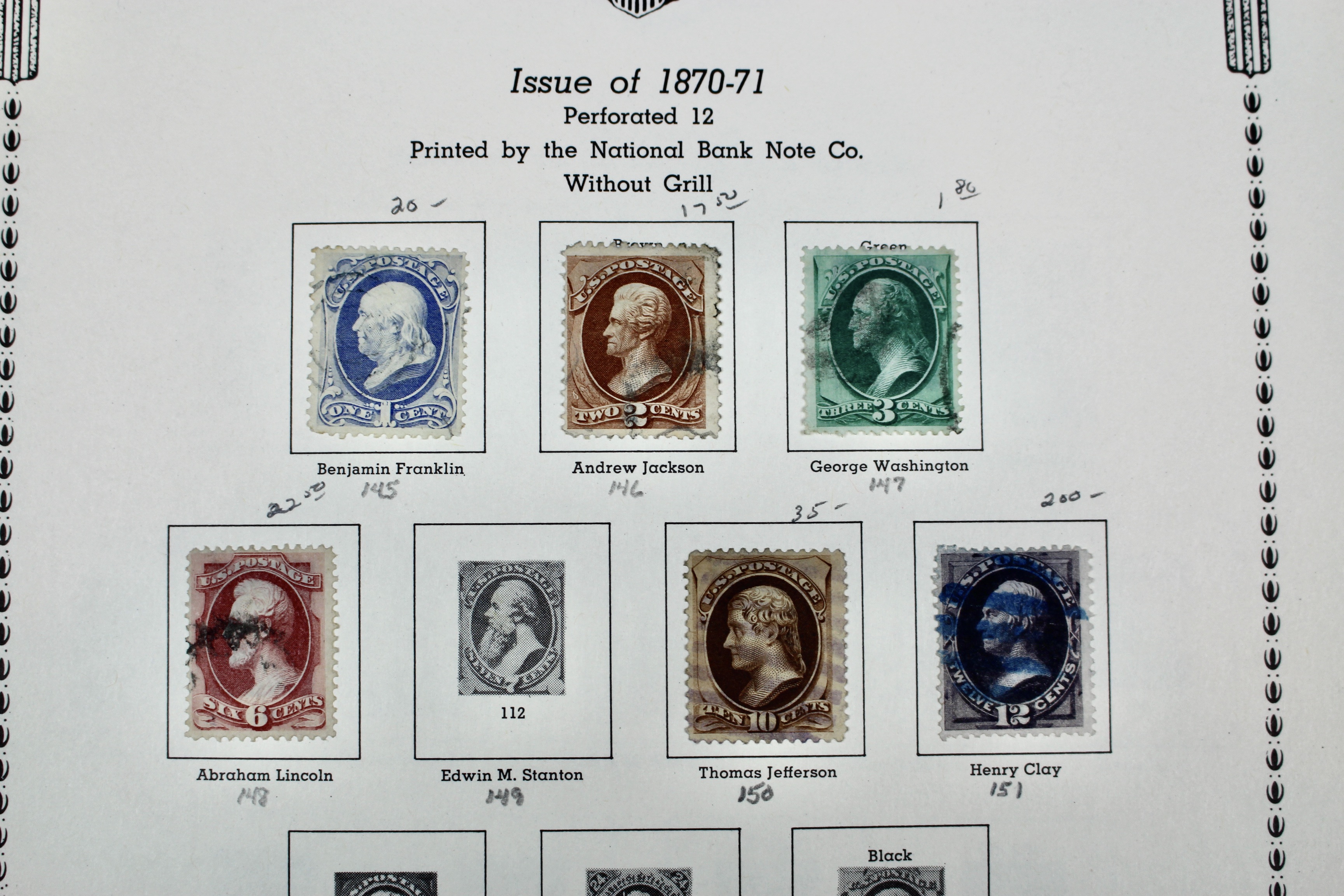 Extensive Early U.S. Postage Stamp Collection