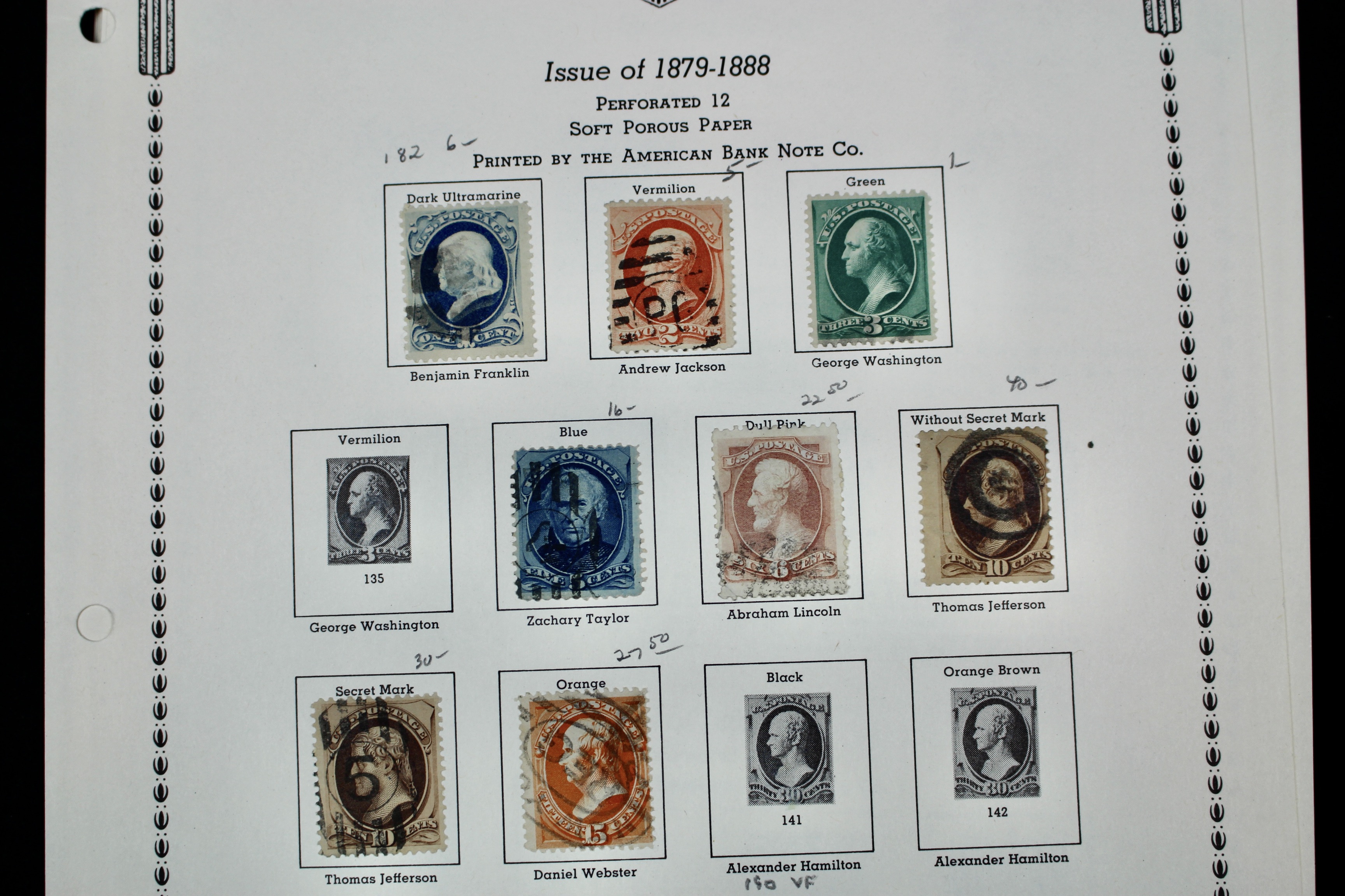 Extensive Early U.S. Postage Stamp Collection