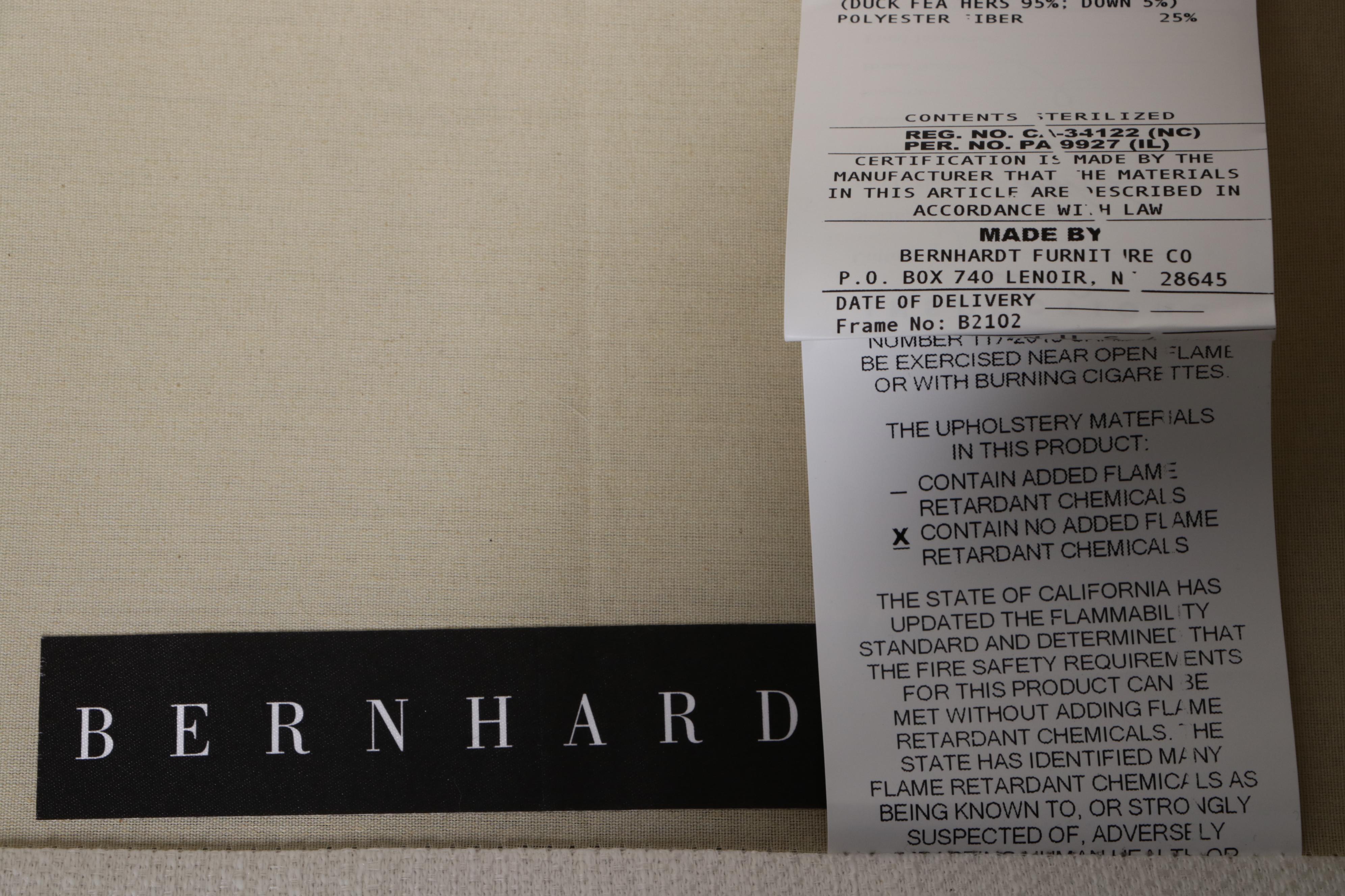 Pair of Bernhardt "Paige" Polished Stainless Steel Tub Chairs