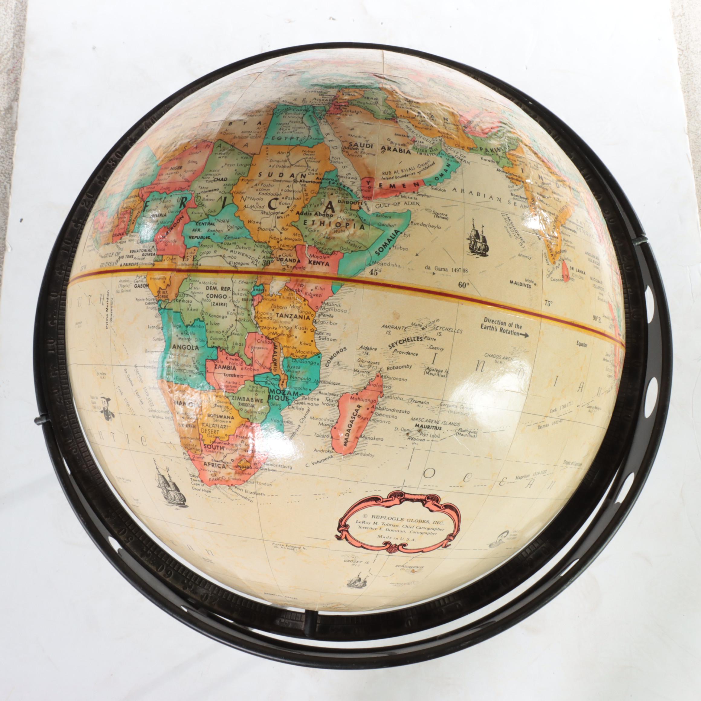 Replogle 16 Inch Diameter World Classic Globe with Stand