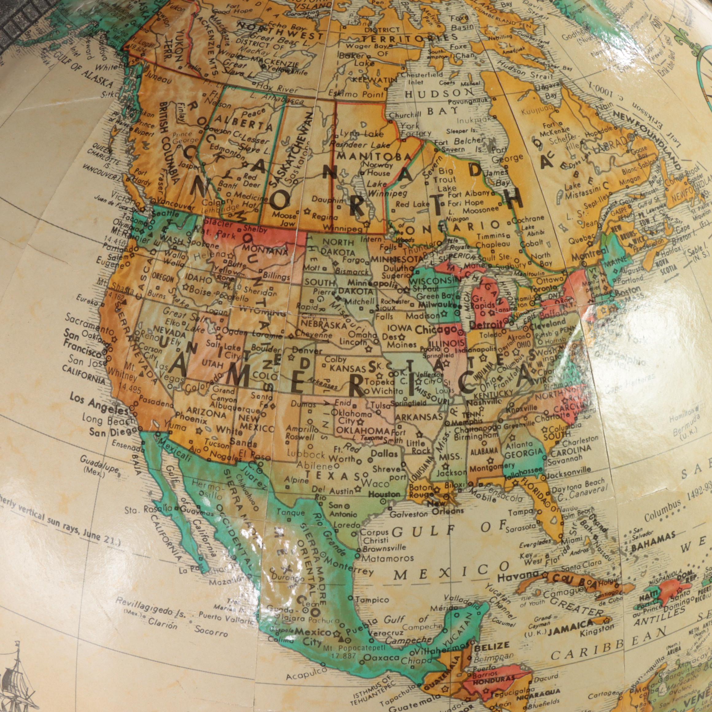 Replogle 16 Inch Diameter World Classic Globe with Stand