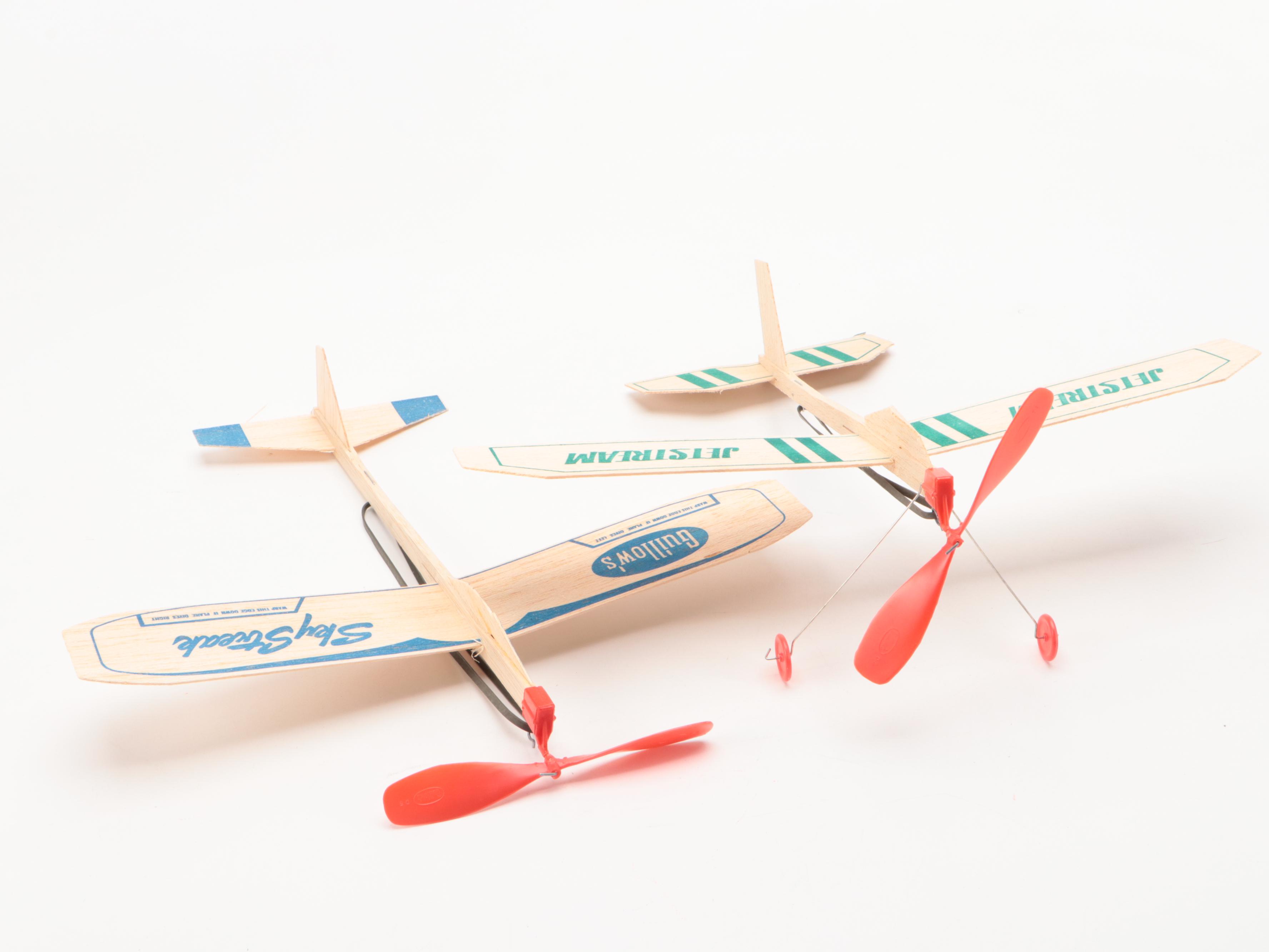 Sterling Piper Cub and Other Balsa Wood Model Airplanes