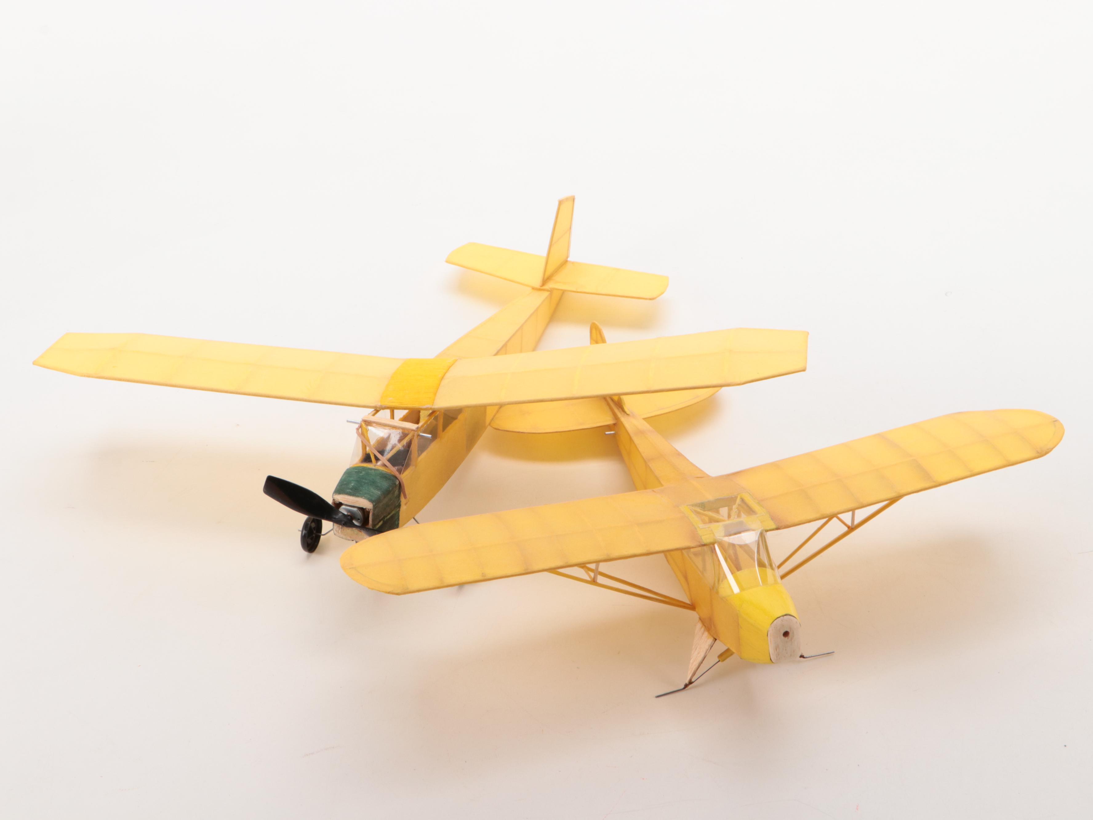 Sterling Piper Cub and Other Balsa Wood Model Airplanes