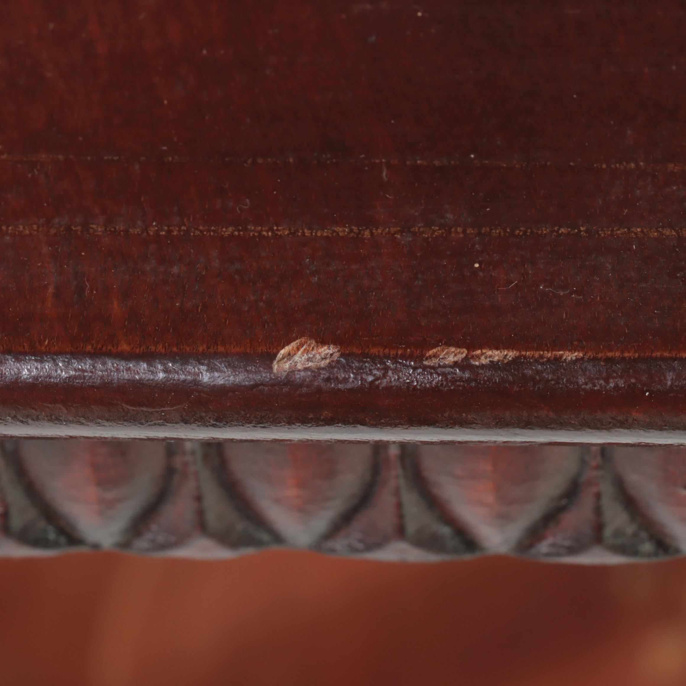 Late Victorian Paint-Decorated Two-Tier Parlor Table, Early 20th Century