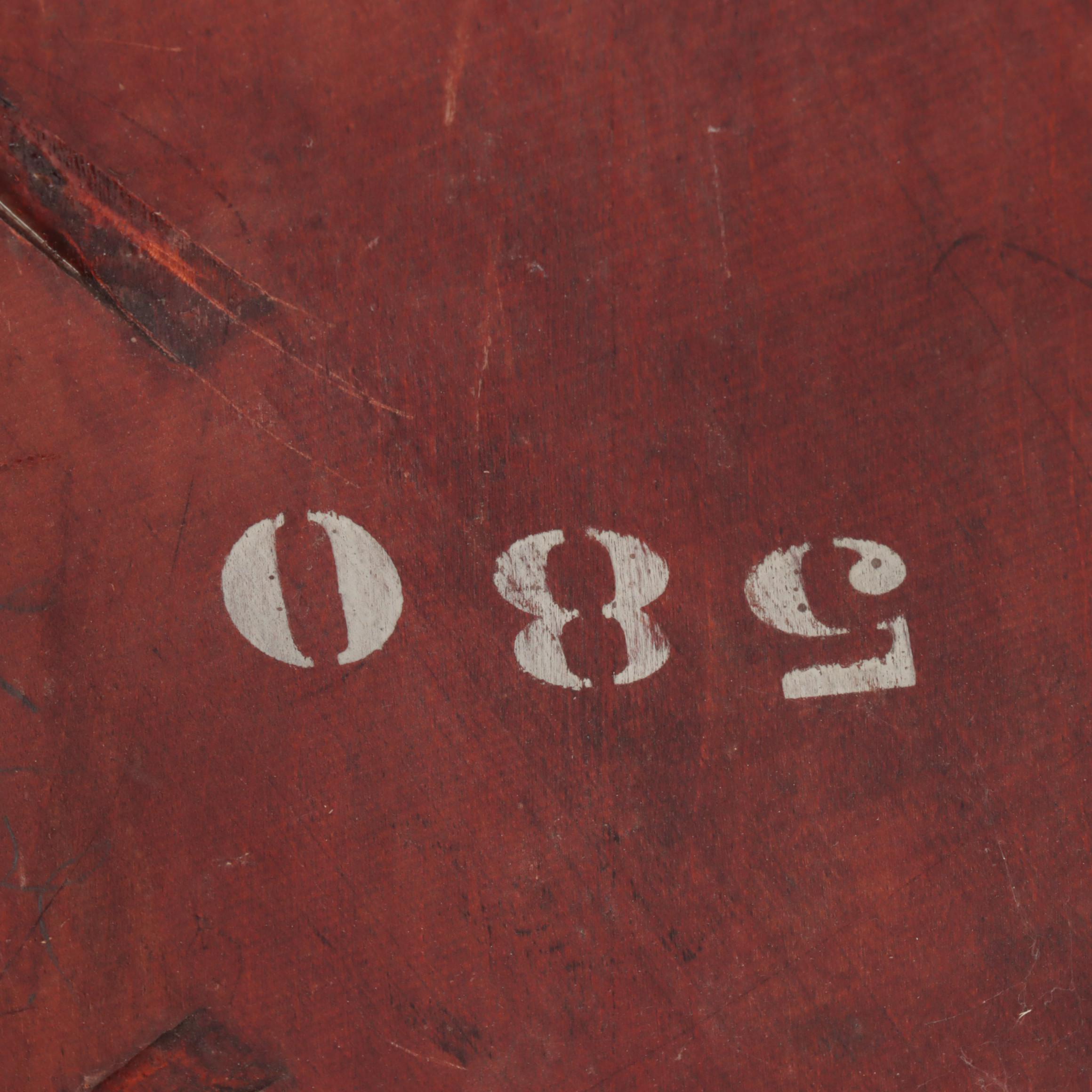 Late Victorian Paint-Decorated Two-Tier Parlor Table, Early 20th Century