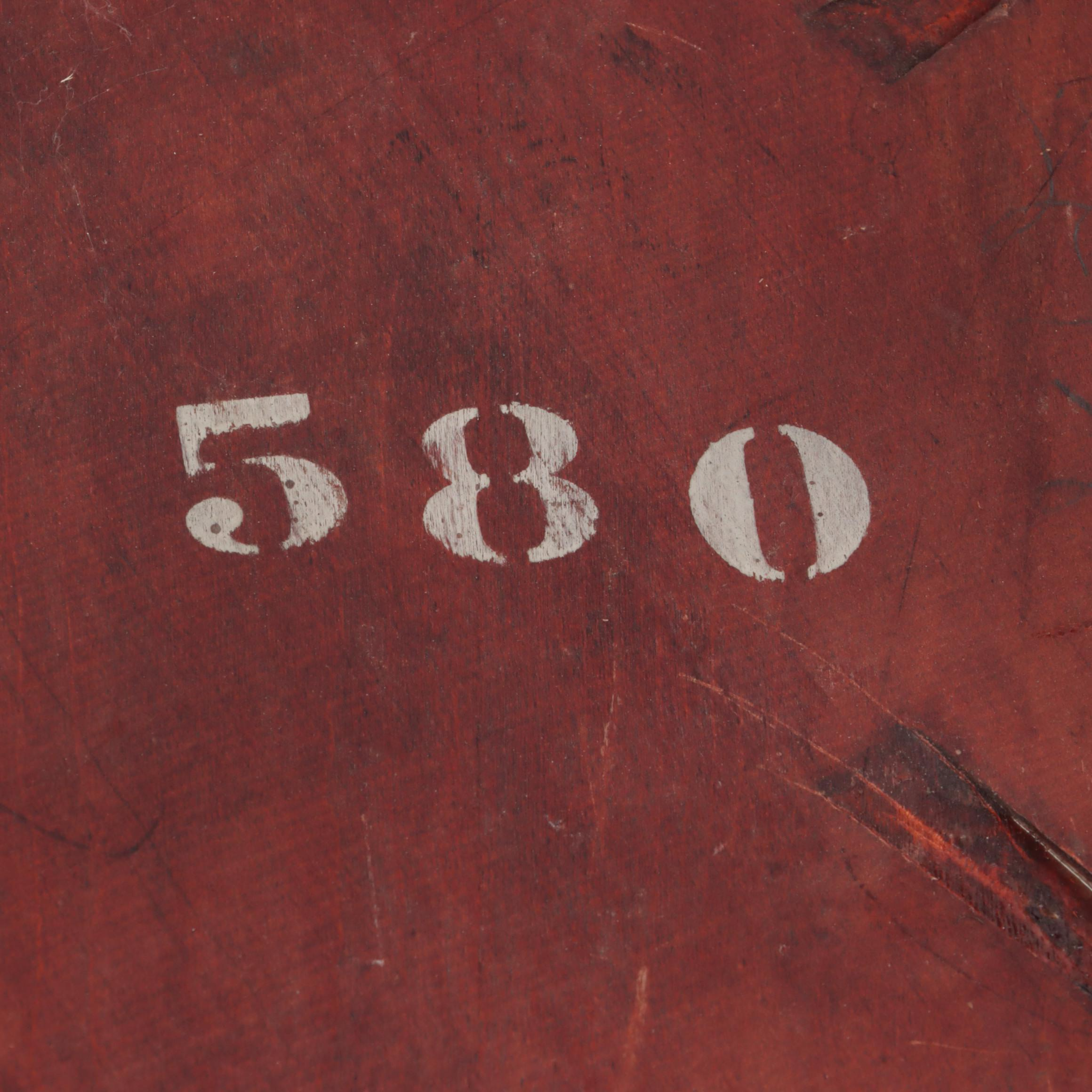 Late Victorian Paint-Decorated Two-Tier Parlor Table, Early 20th Century