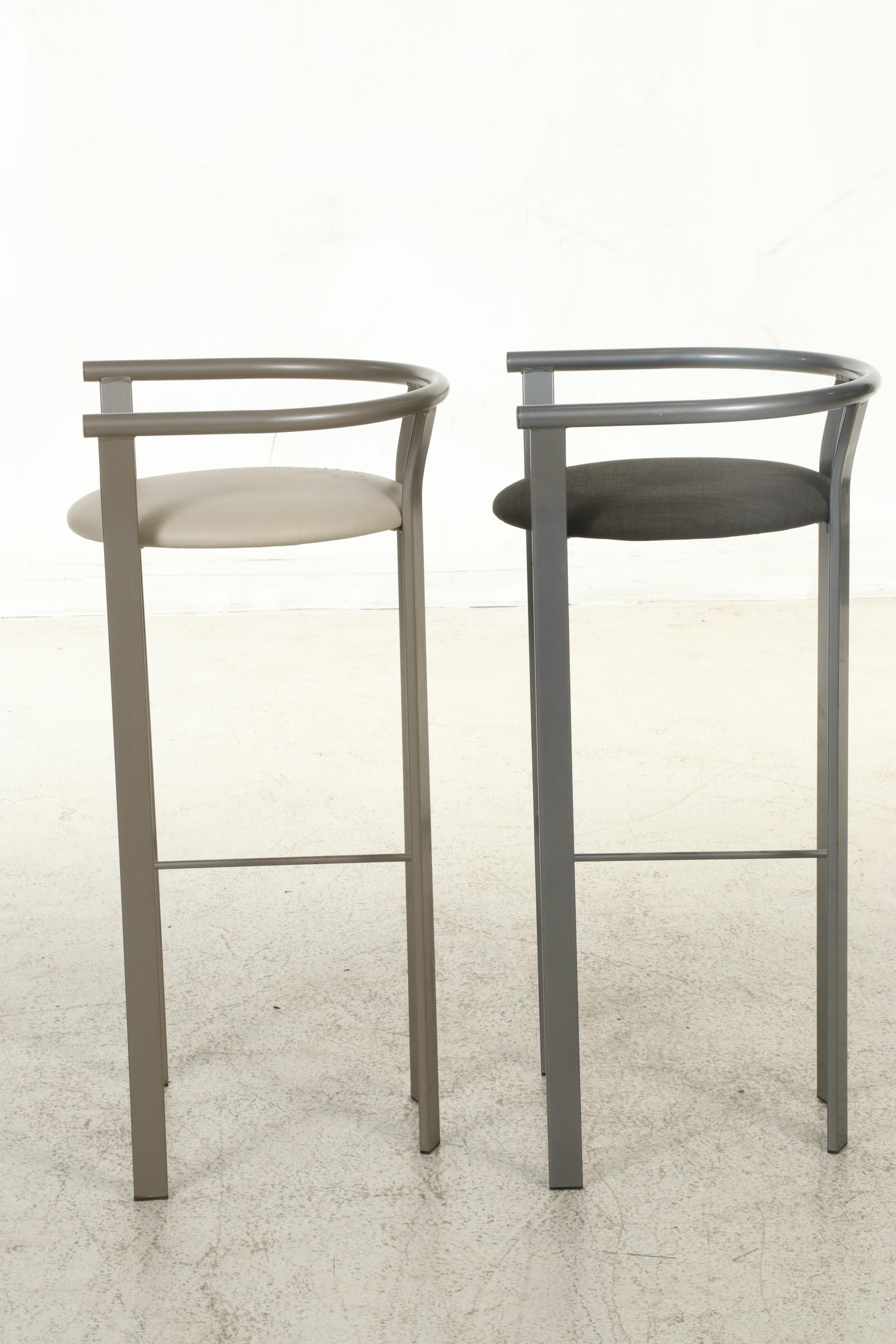 Amisco Industries, Ltd. Brushed Metal Bar Stools