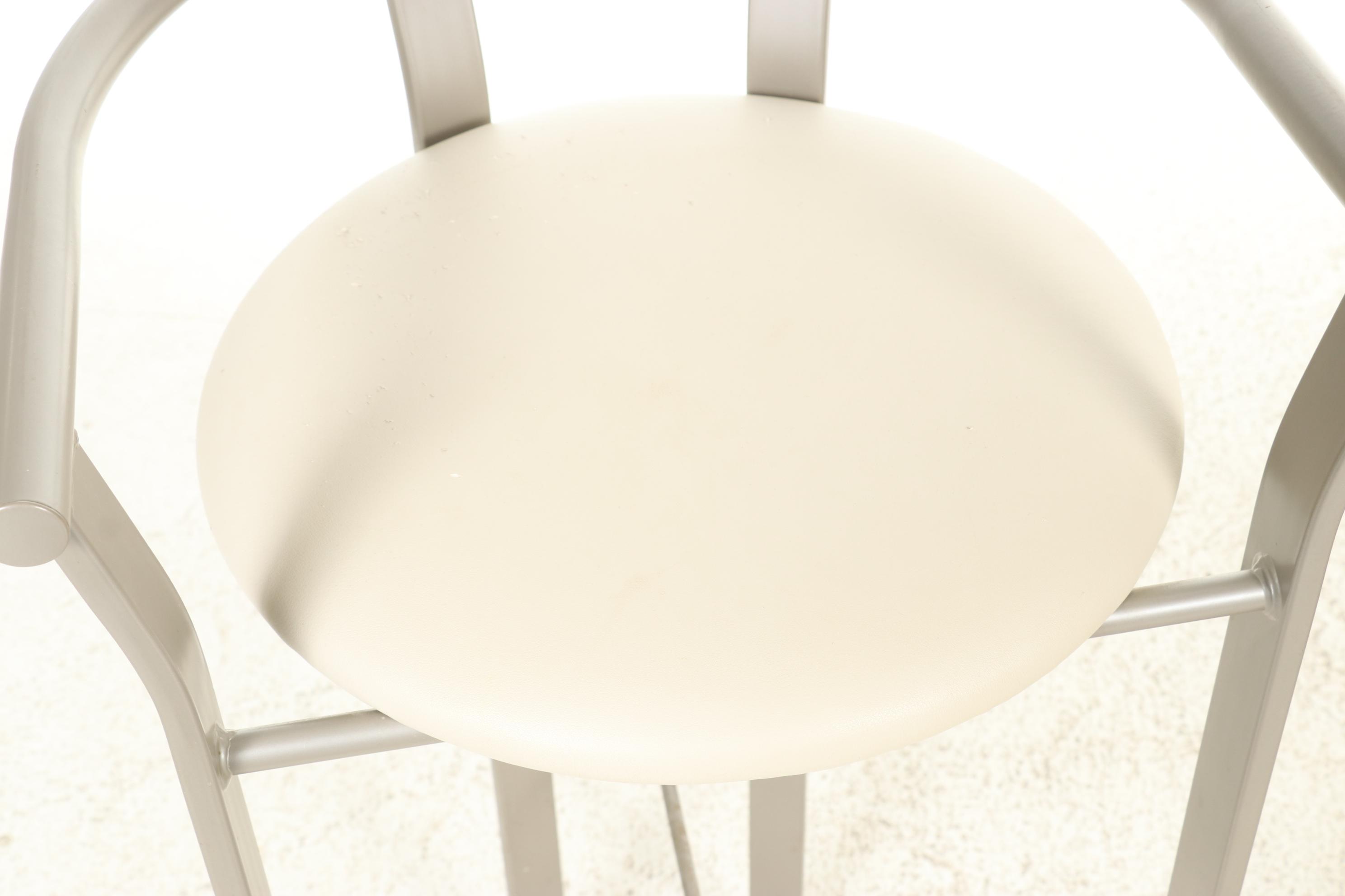 Amisco Industries, Ltd. Brushed Metal Bar Stools