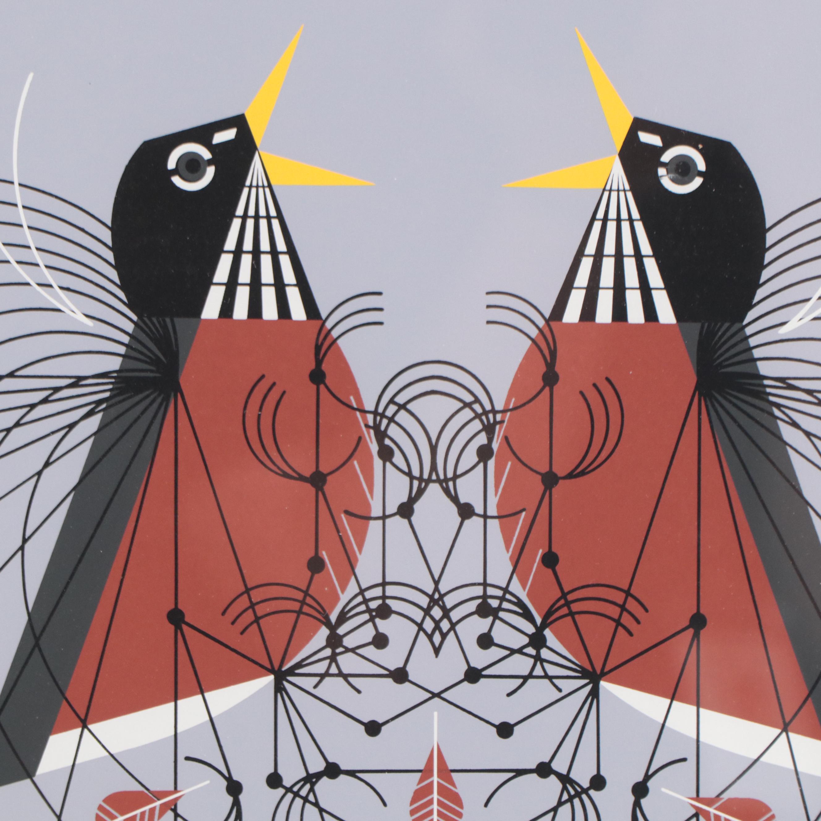 Charley Harper Serigraph "Round Robin," 1973