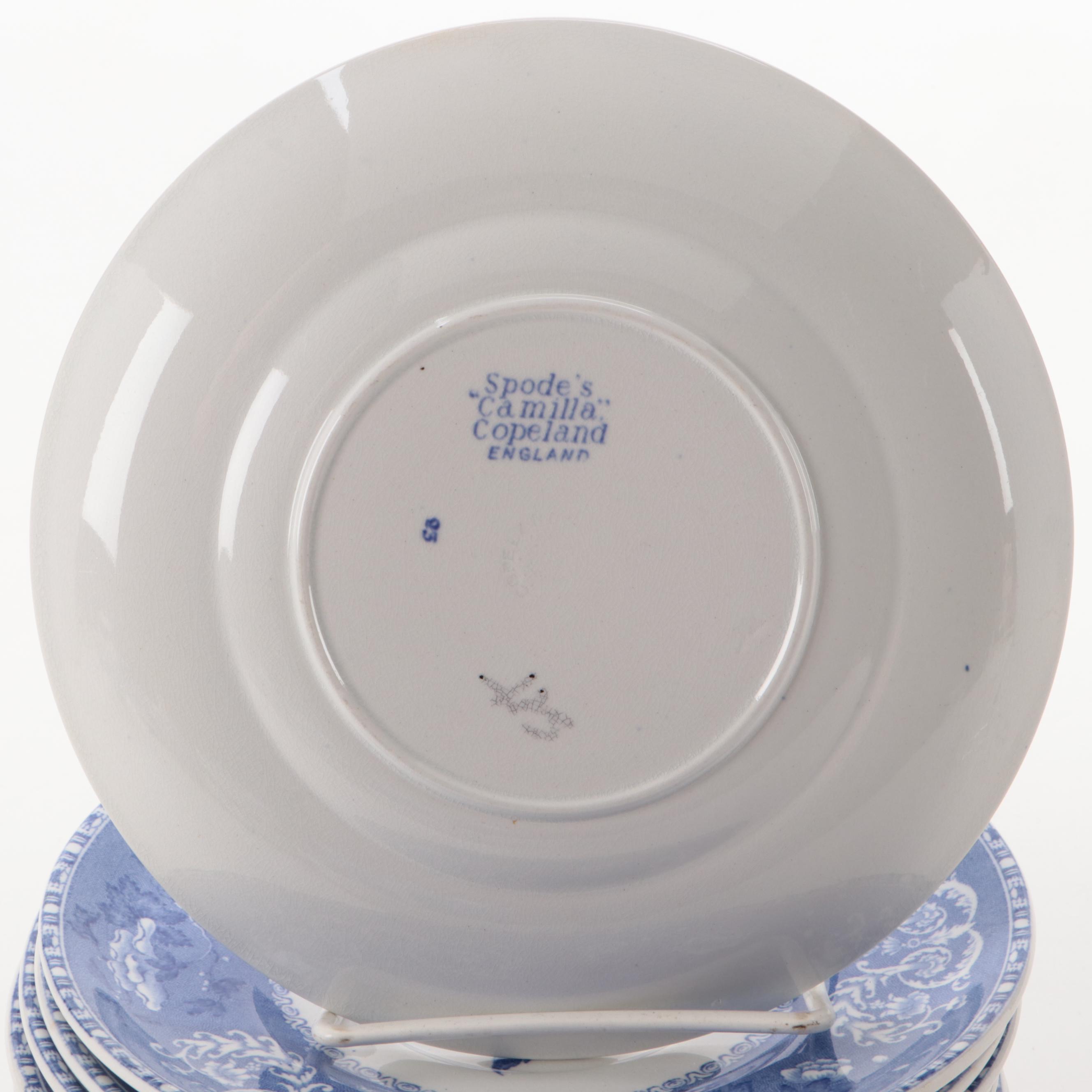 Spode's Copeland "Camilla" Ceramic Dinnerware, Mid-20th Century