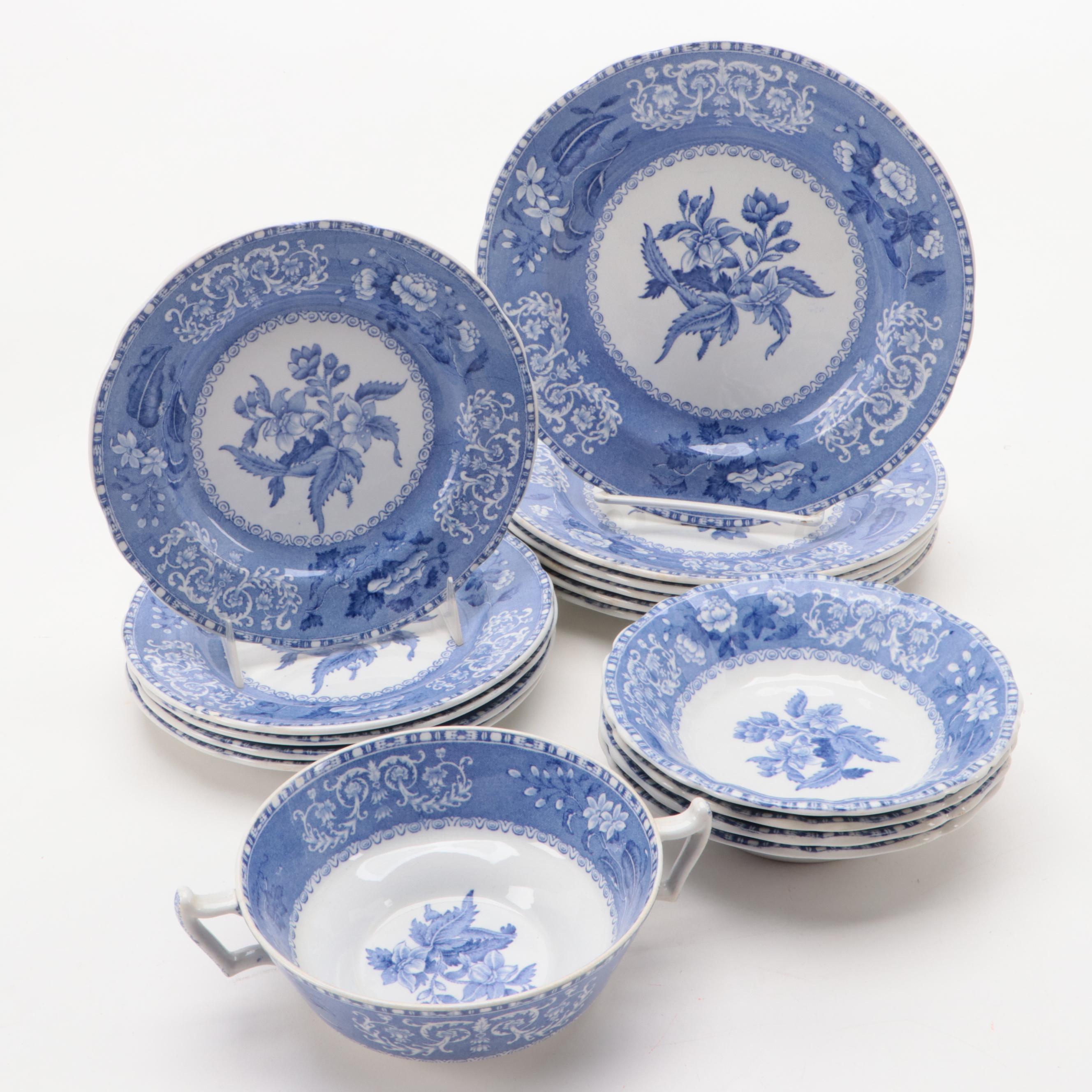 Spode's Copeland "Camilla" Ceramic Dinnerware, Mid-20th Century