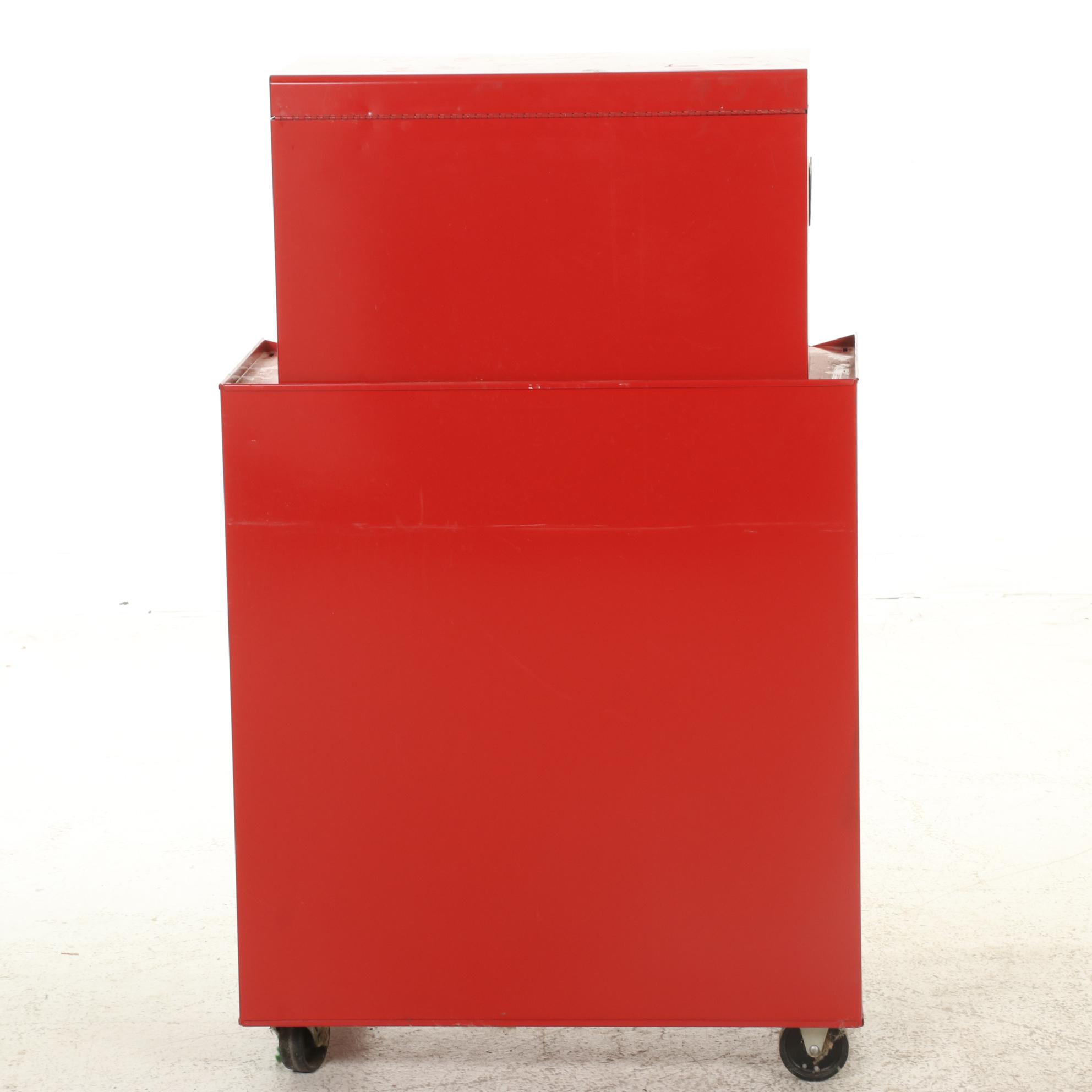 Craftsman Metal Rolling Stool Chest with Tools