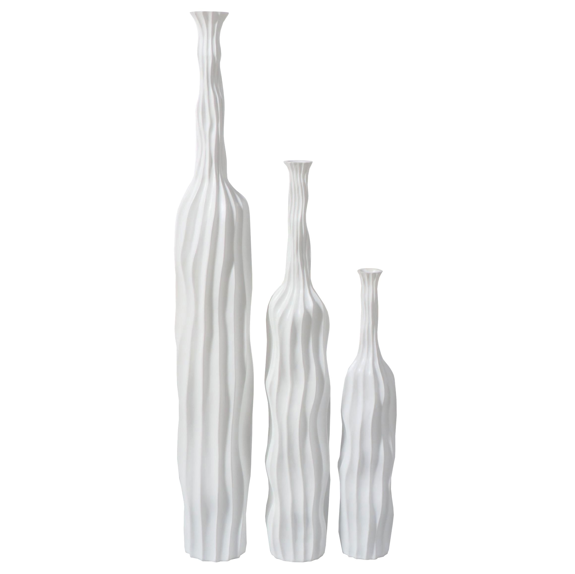 Z Gallerie "Dylan" Graduated Resin Floor Vases EBTH