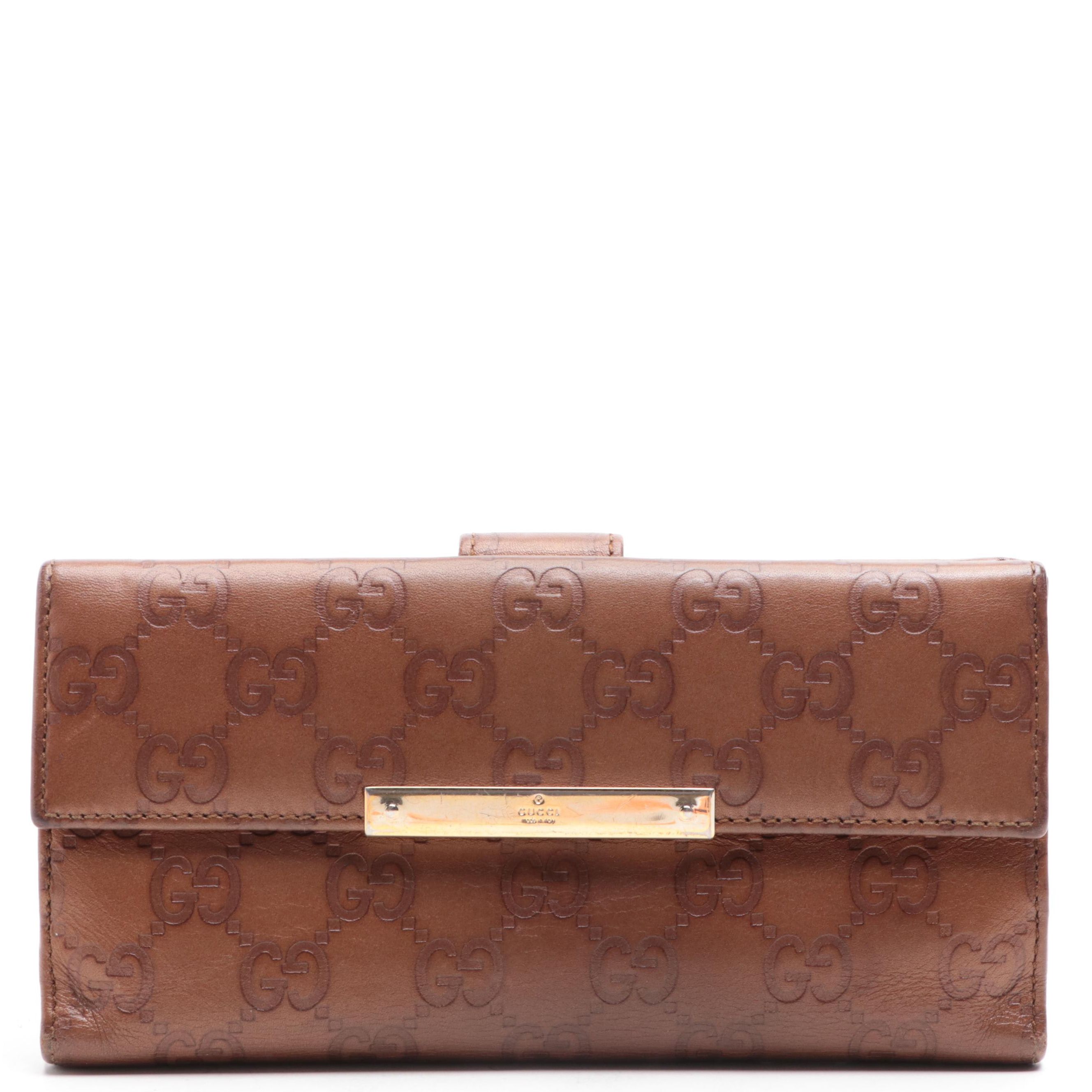 Gucci Continental Wallet in Guccissima Leather