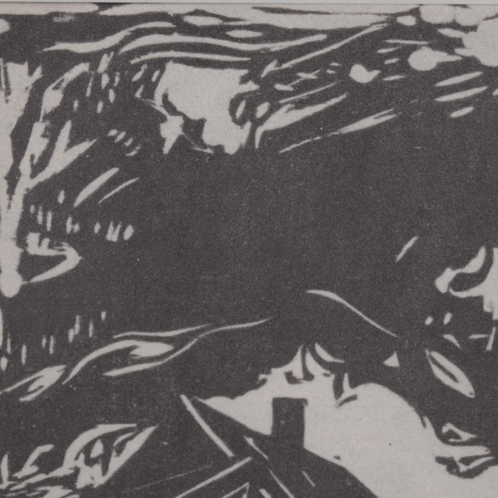 Halftone After Edvard Munch "The Apple Tree," 1946