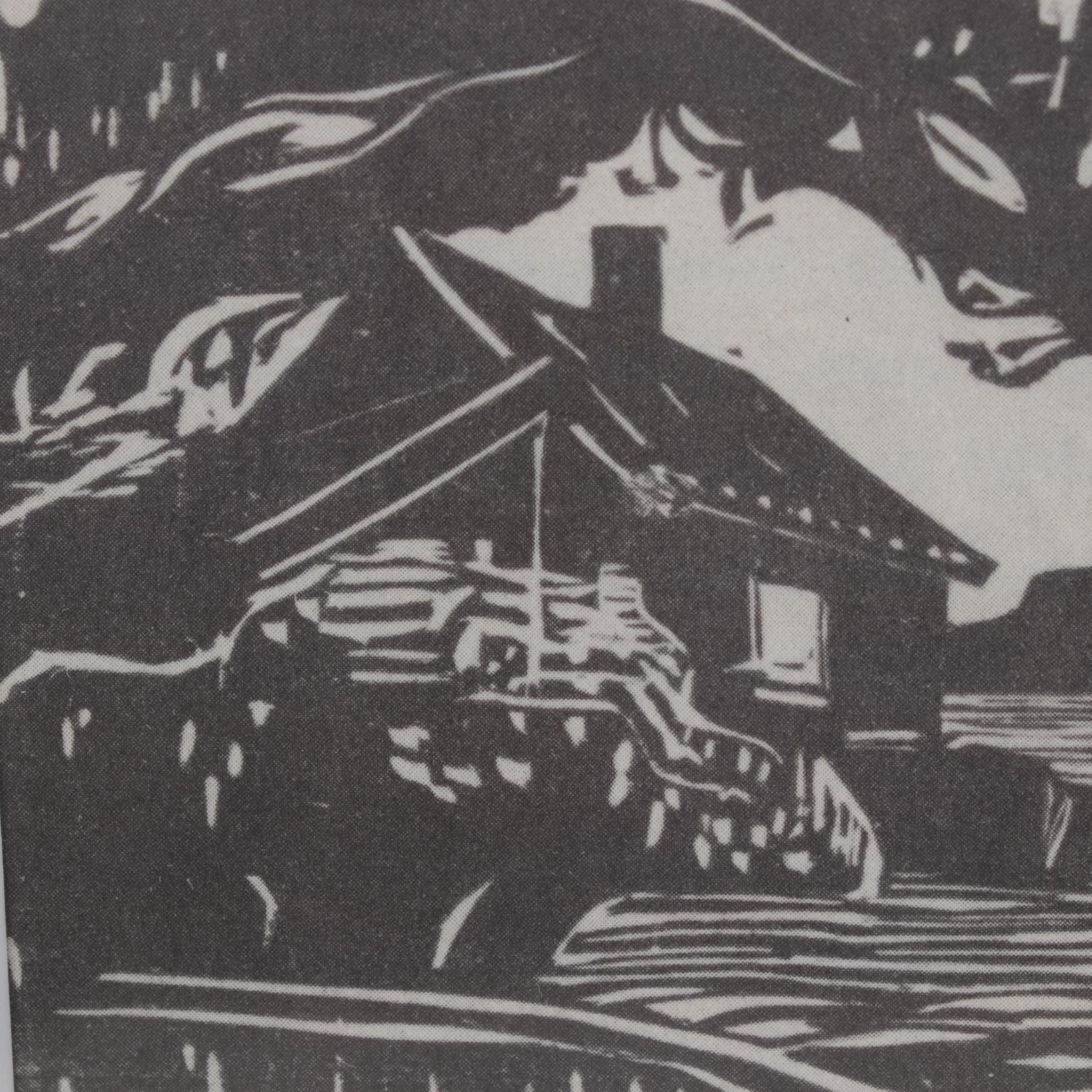 Halftone After Edvard Munch "The Apple Tree," 1946