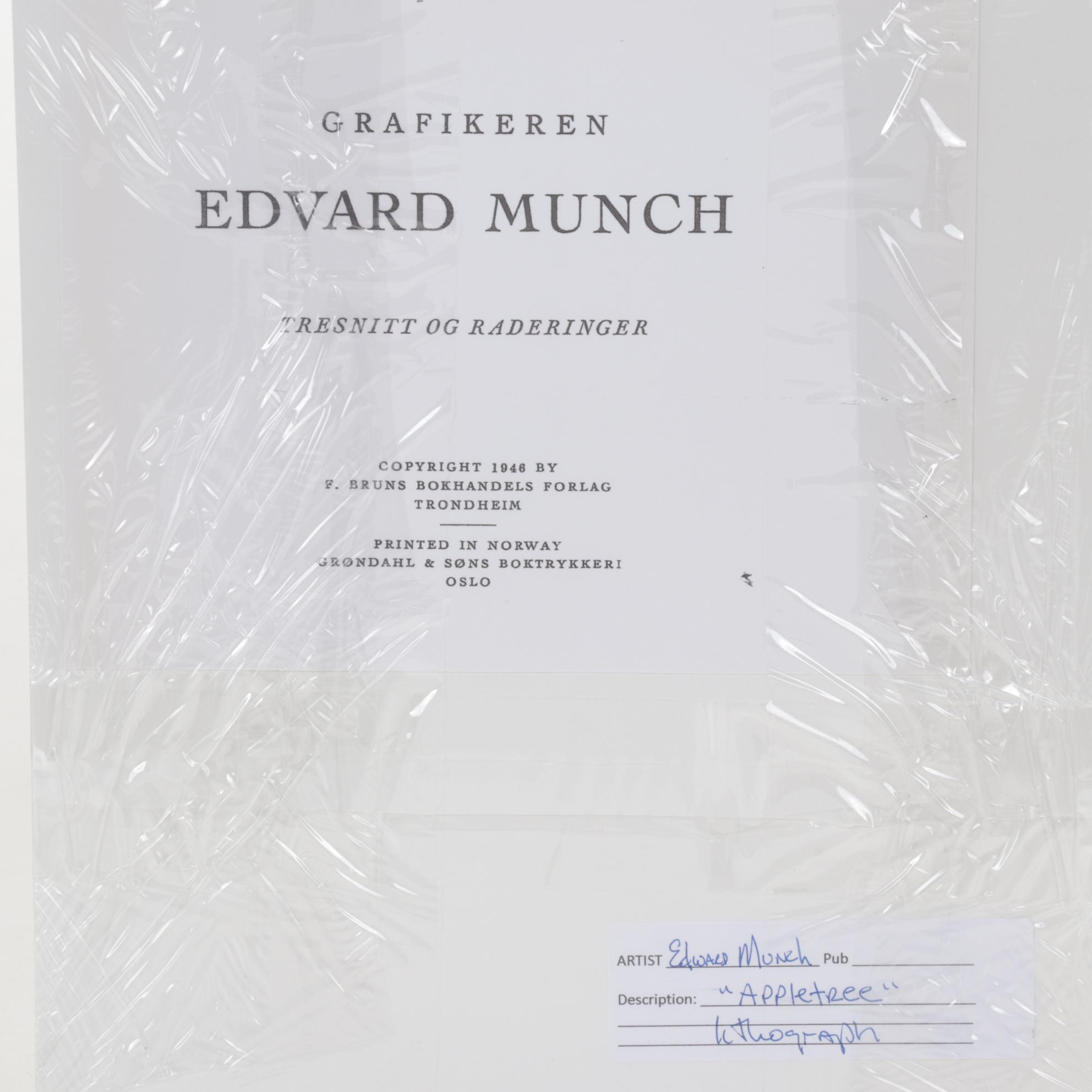 Halftone After Edvard Munch "The Apple Tree," 1946