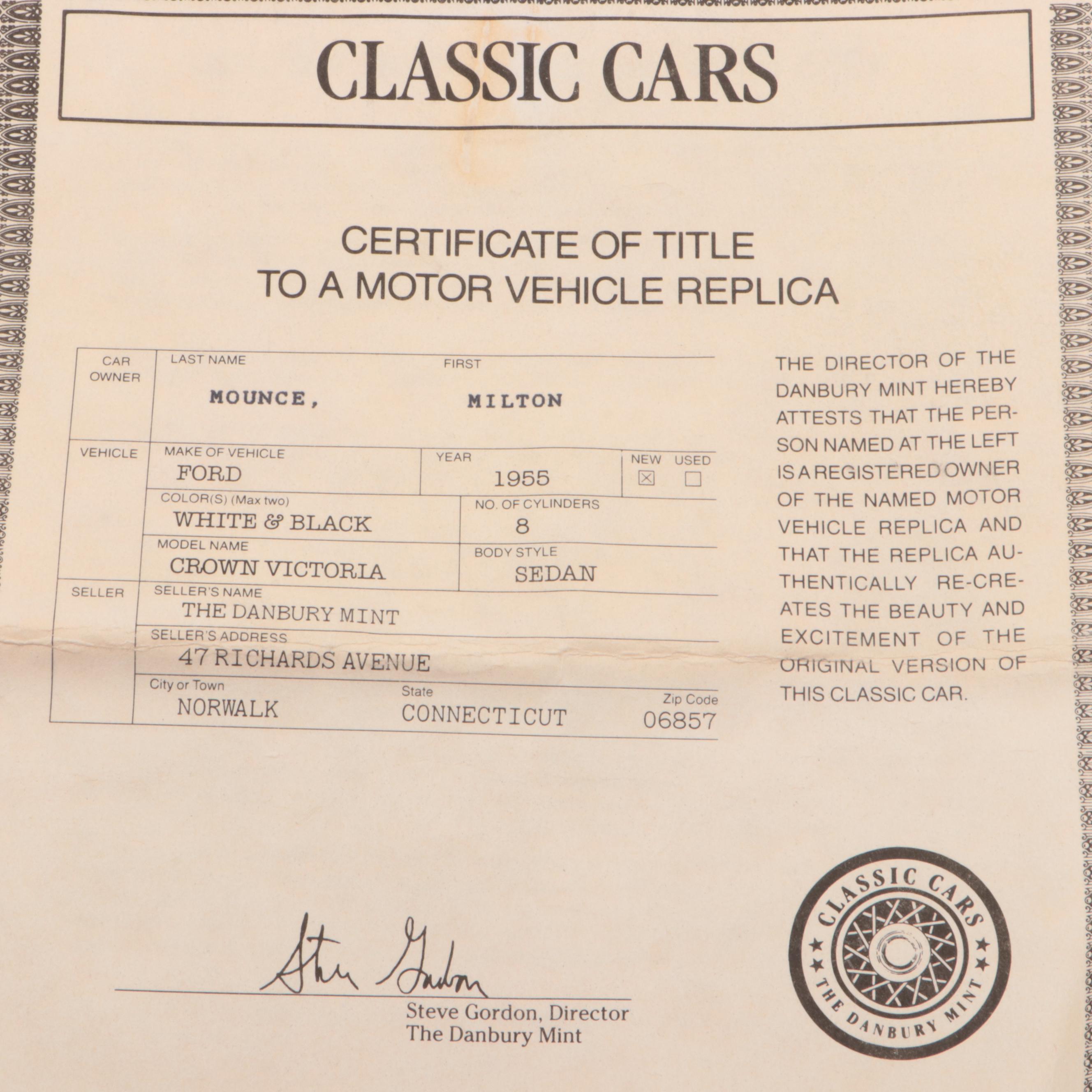 Franklin Mint and Classic Metal Works Diecast Cars and Truck