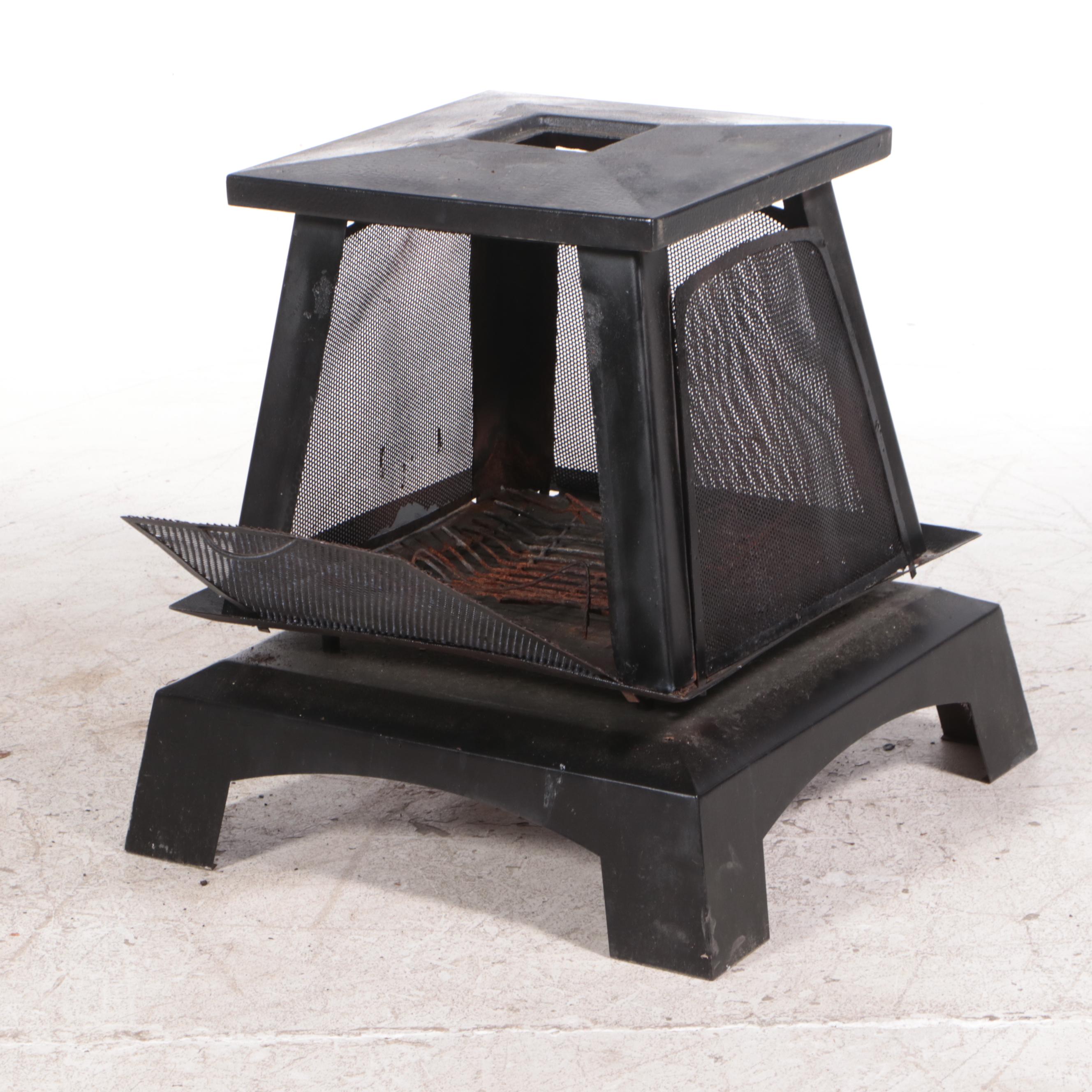 Pagoda Shaped Cast Metal Fire Pit