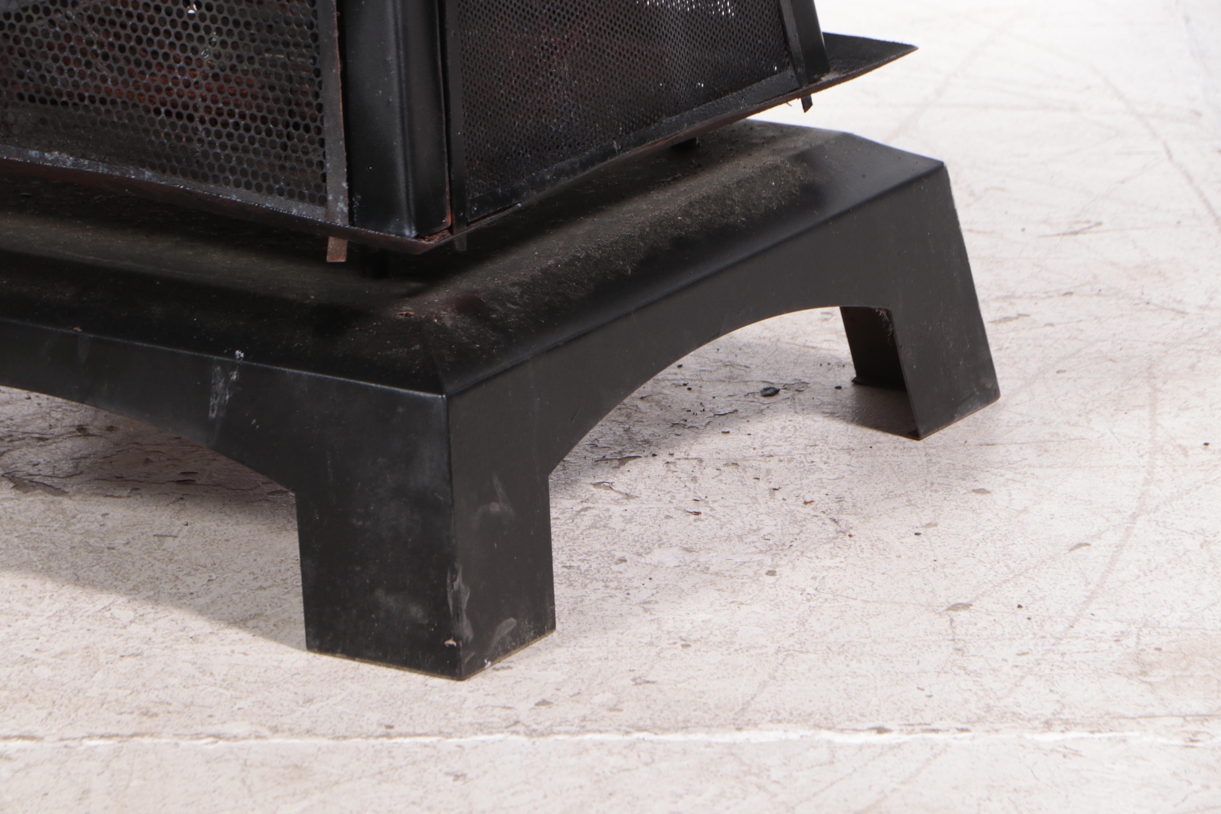 Pagoda Shaped Cast Metal Fire Pit