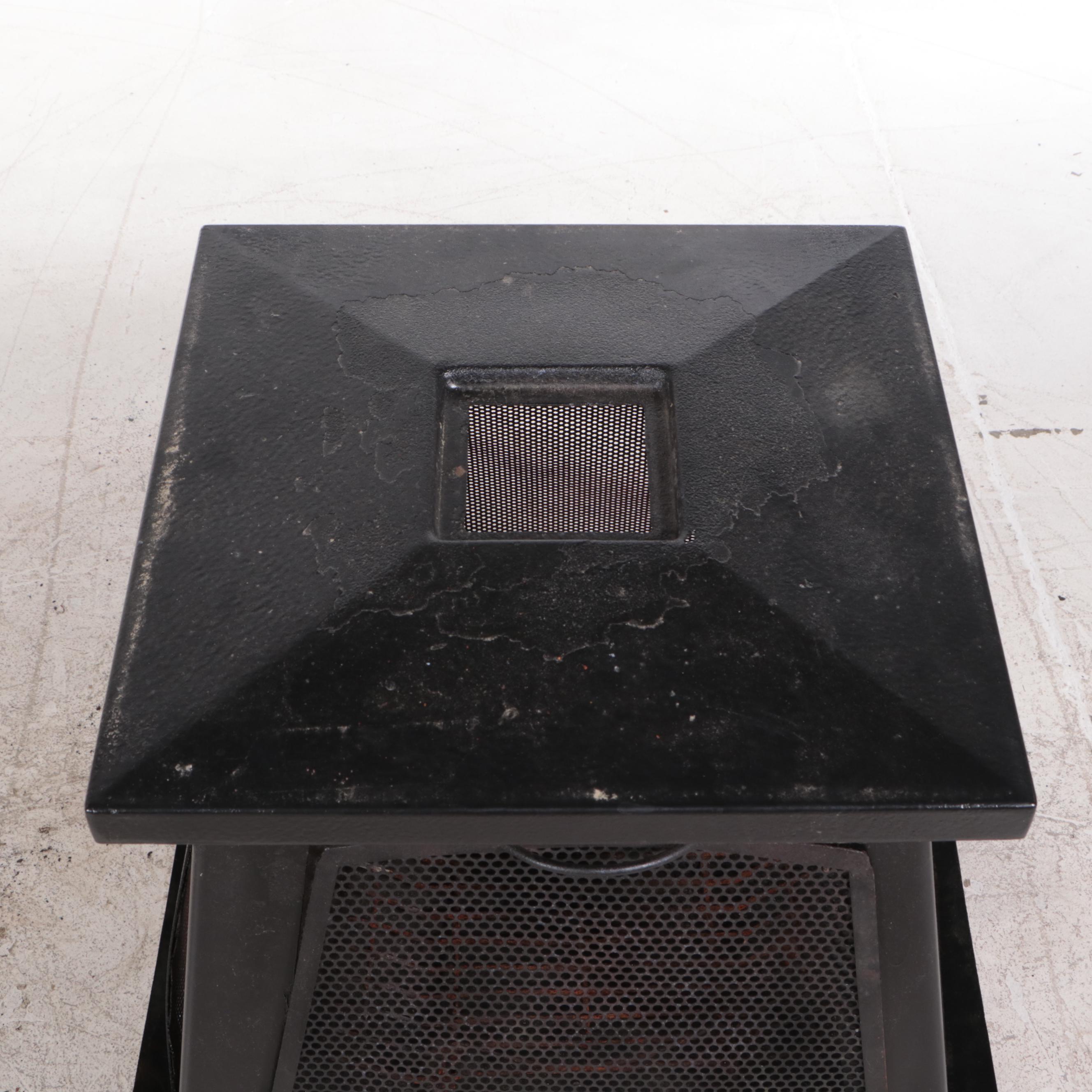 Pagoda Shaped Cast Metal Fire Pit