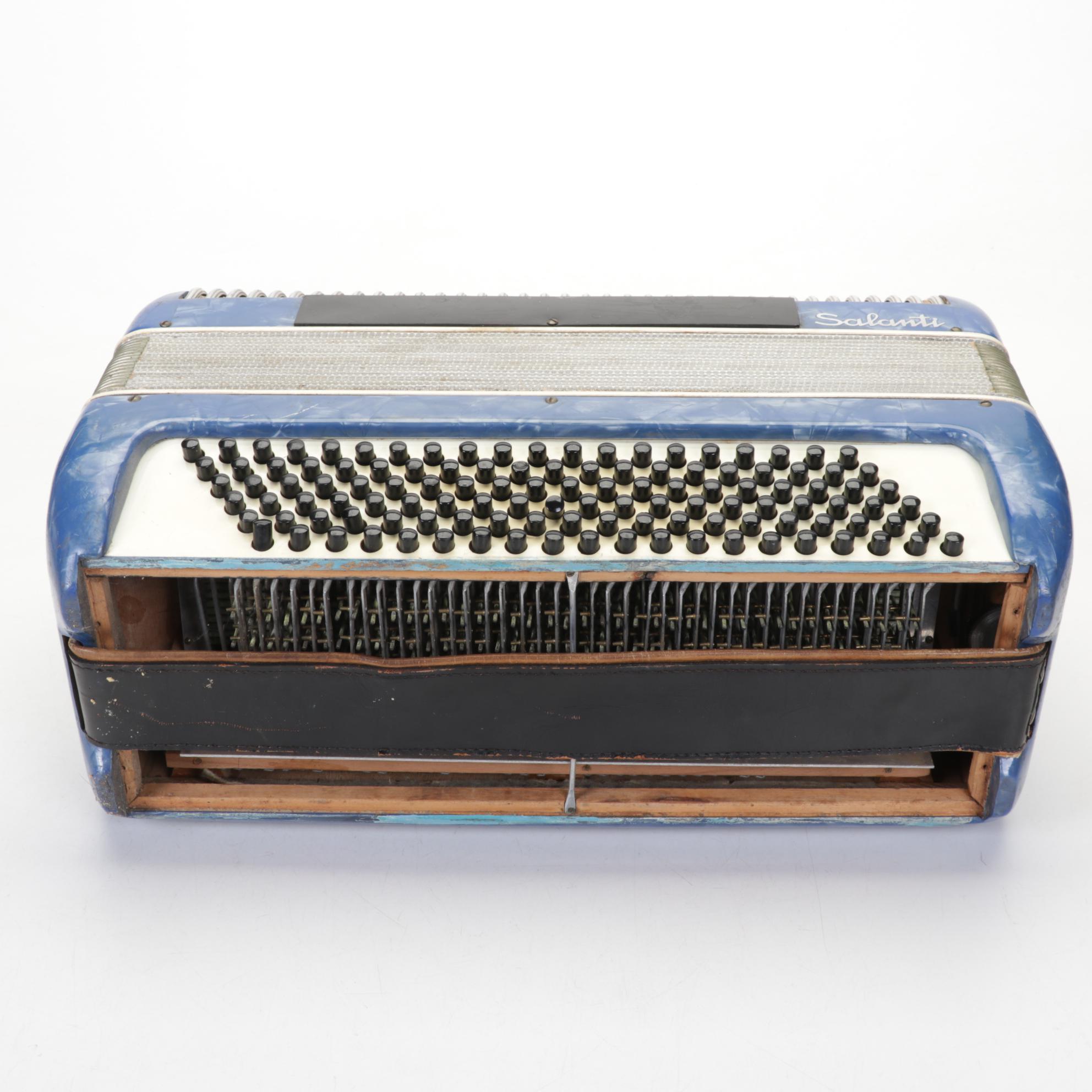 Salanti Italian Piano Accordion, Mid-20th Century