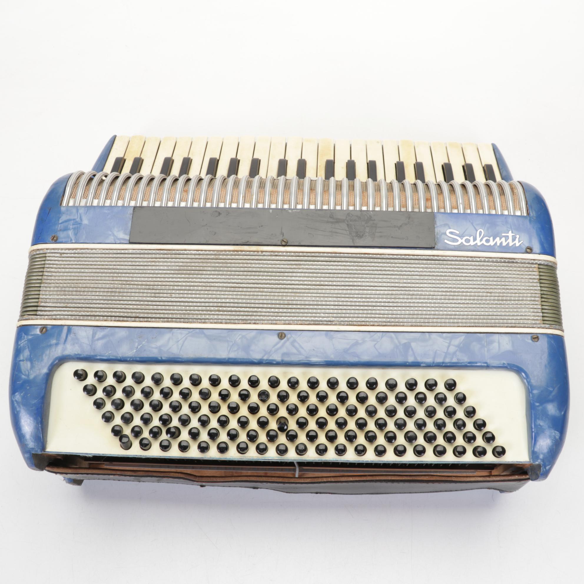 Salanti Italian Piano Accordion, Mid-20th Century