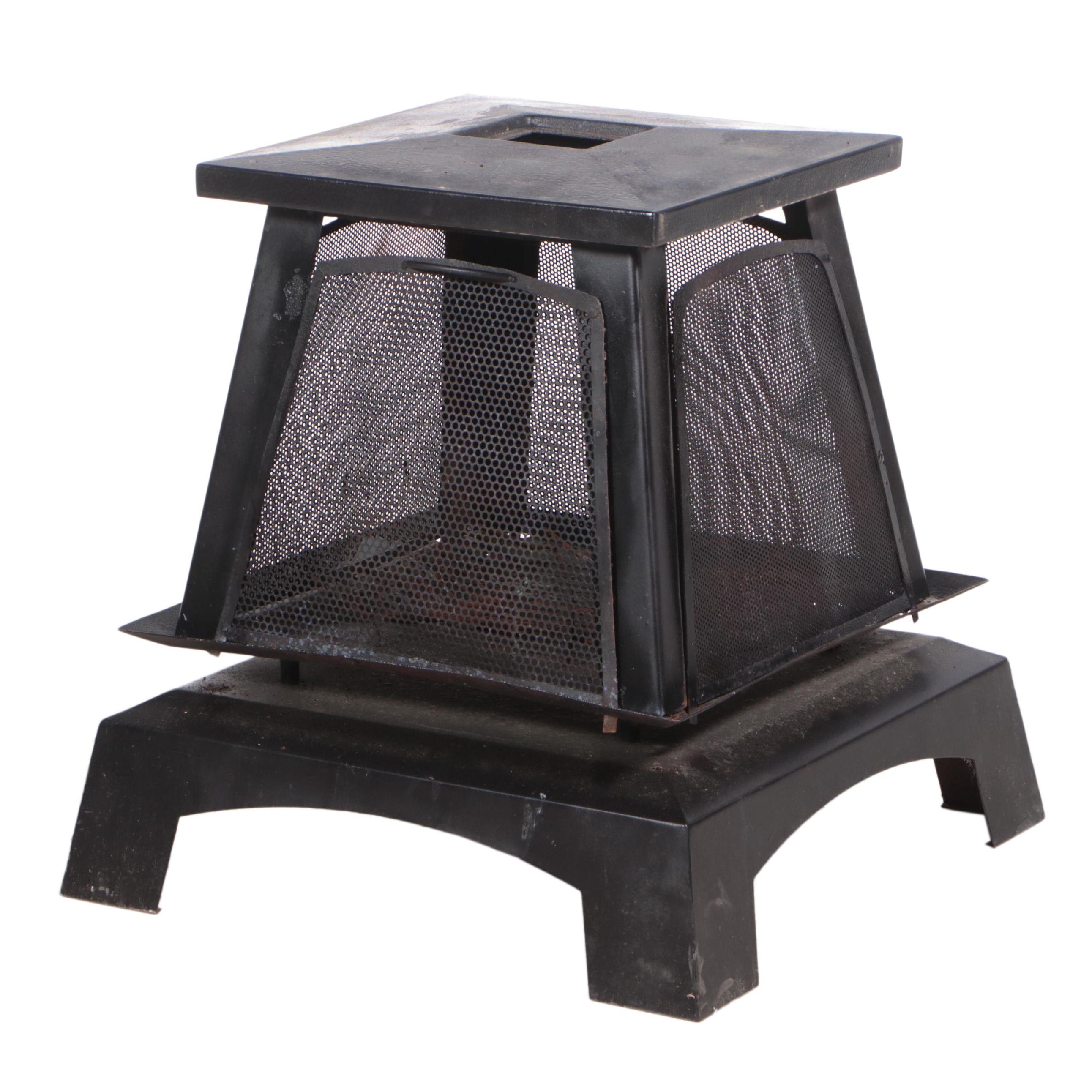 Pagoda Shaped Cast Metal Fire Pit