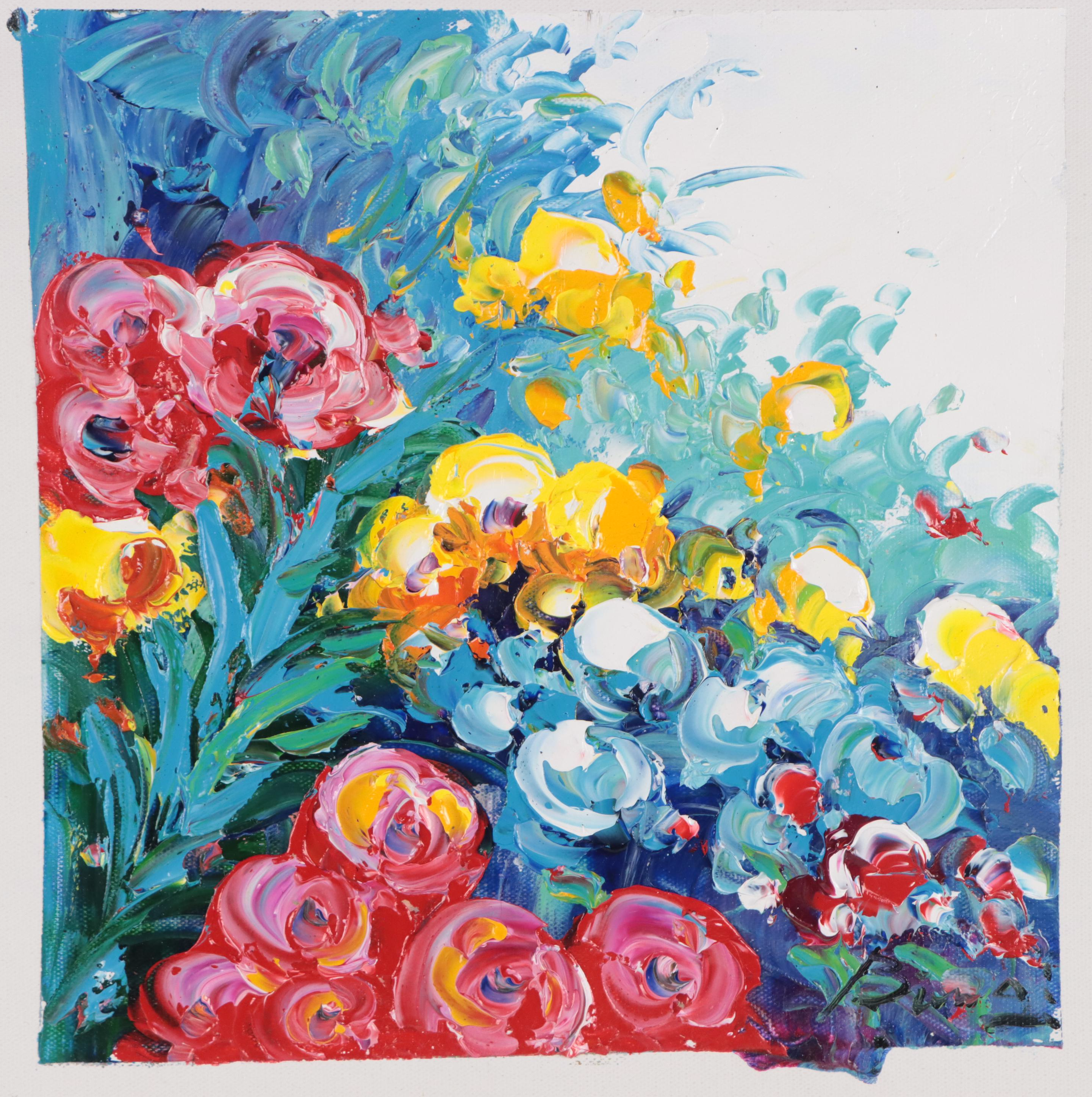 Bing Floral Oil Painting, 21st Century