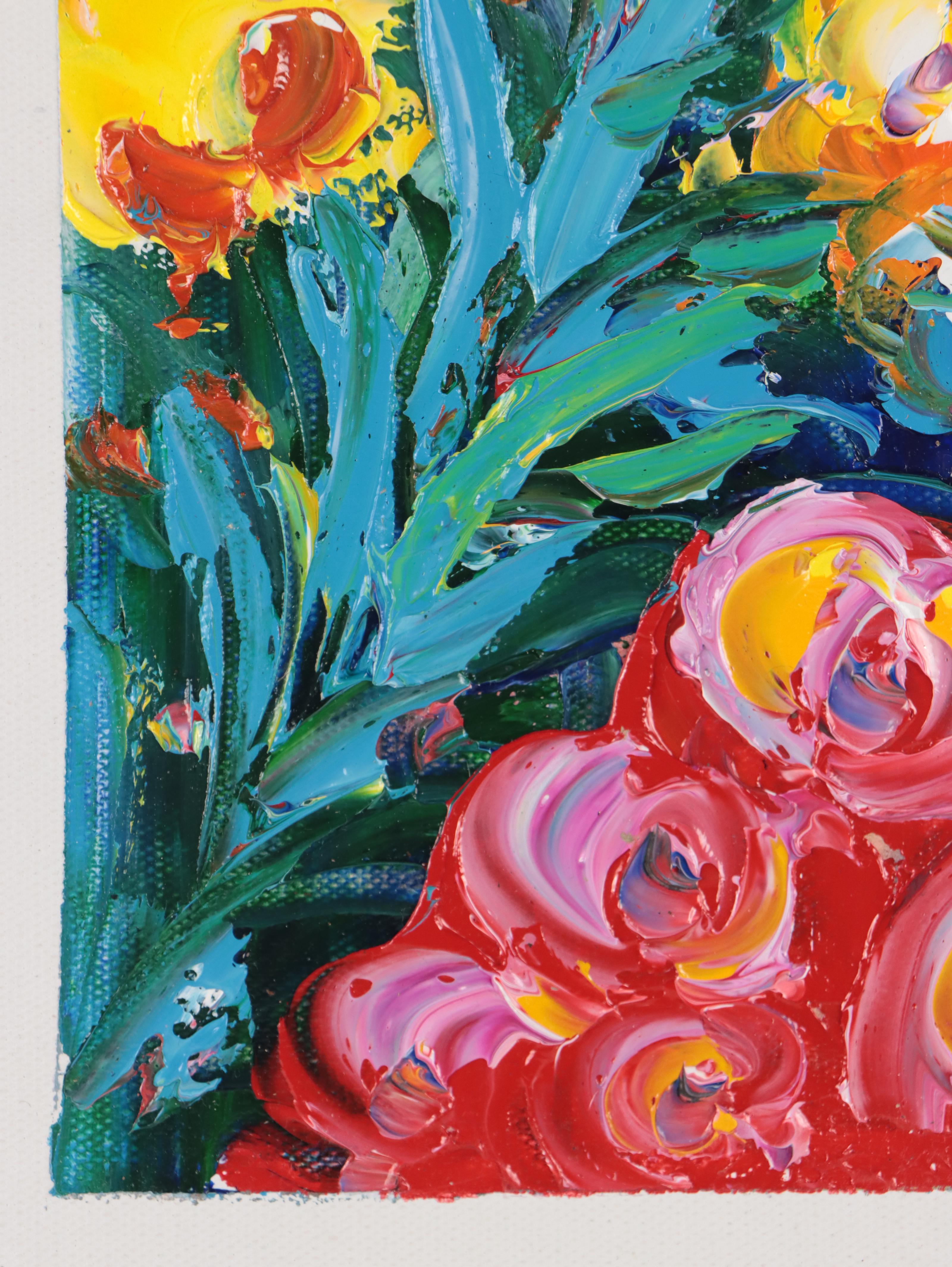 Bing Floral Oil Painting, 21st Century