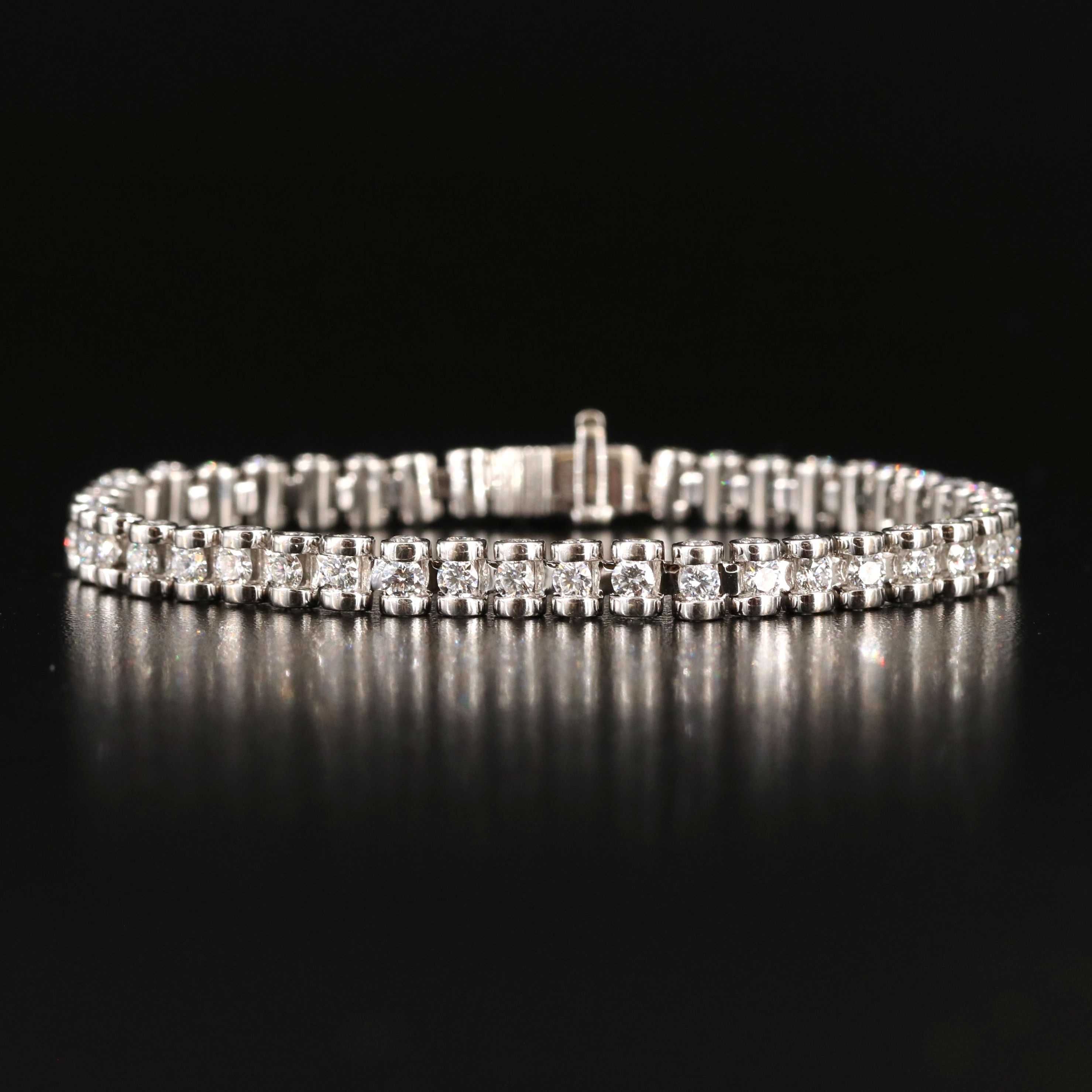 18K 10.12 CTW Diamond Line Bracelet