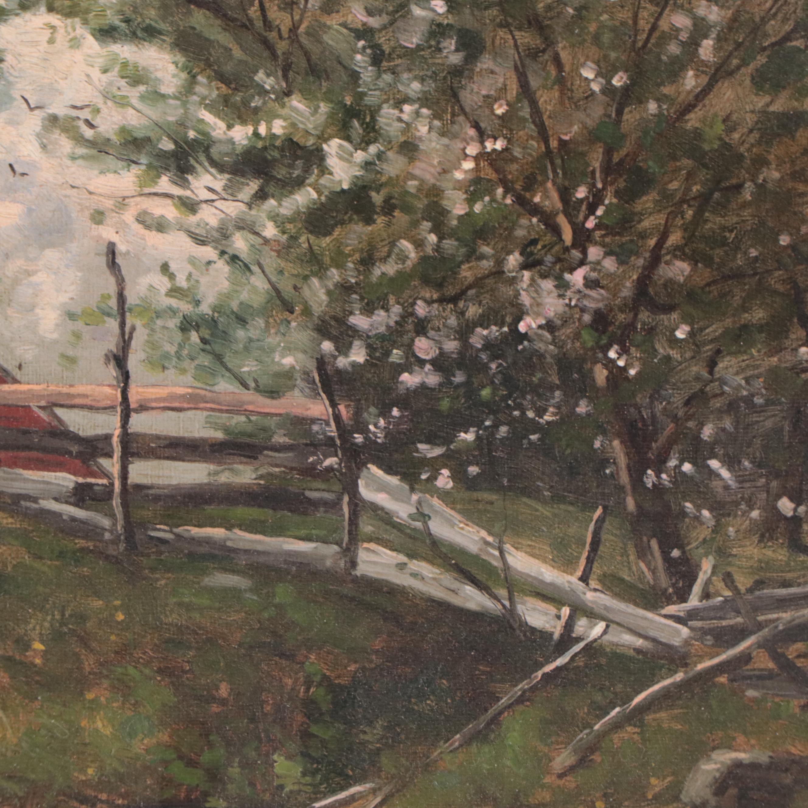 Frank H. Shapleigh Oil Painting "On Thorn Mountain Road, Jackson, N.H.," 1880