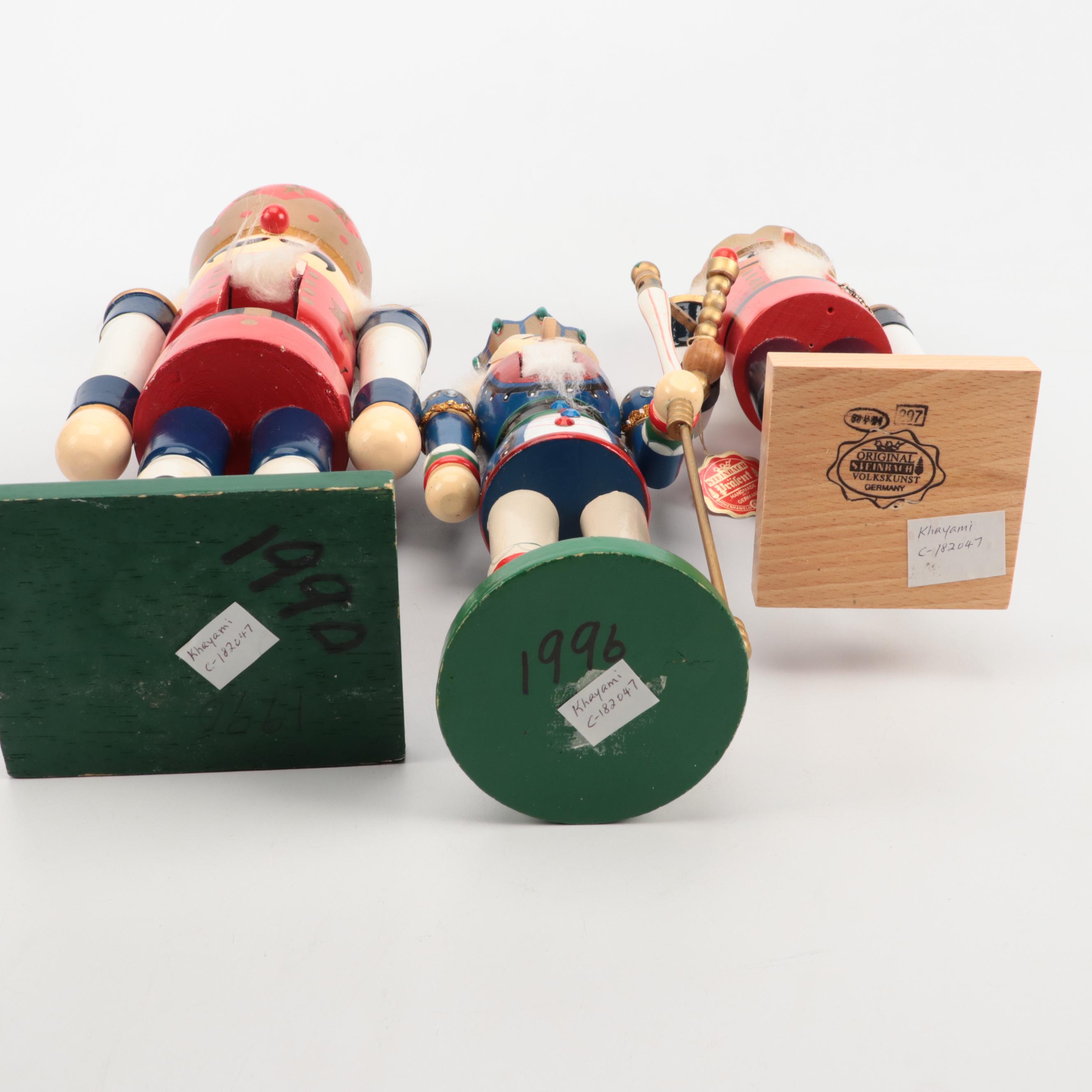 Steinbach and Other Hand-Painted Wooden Nutcrackers