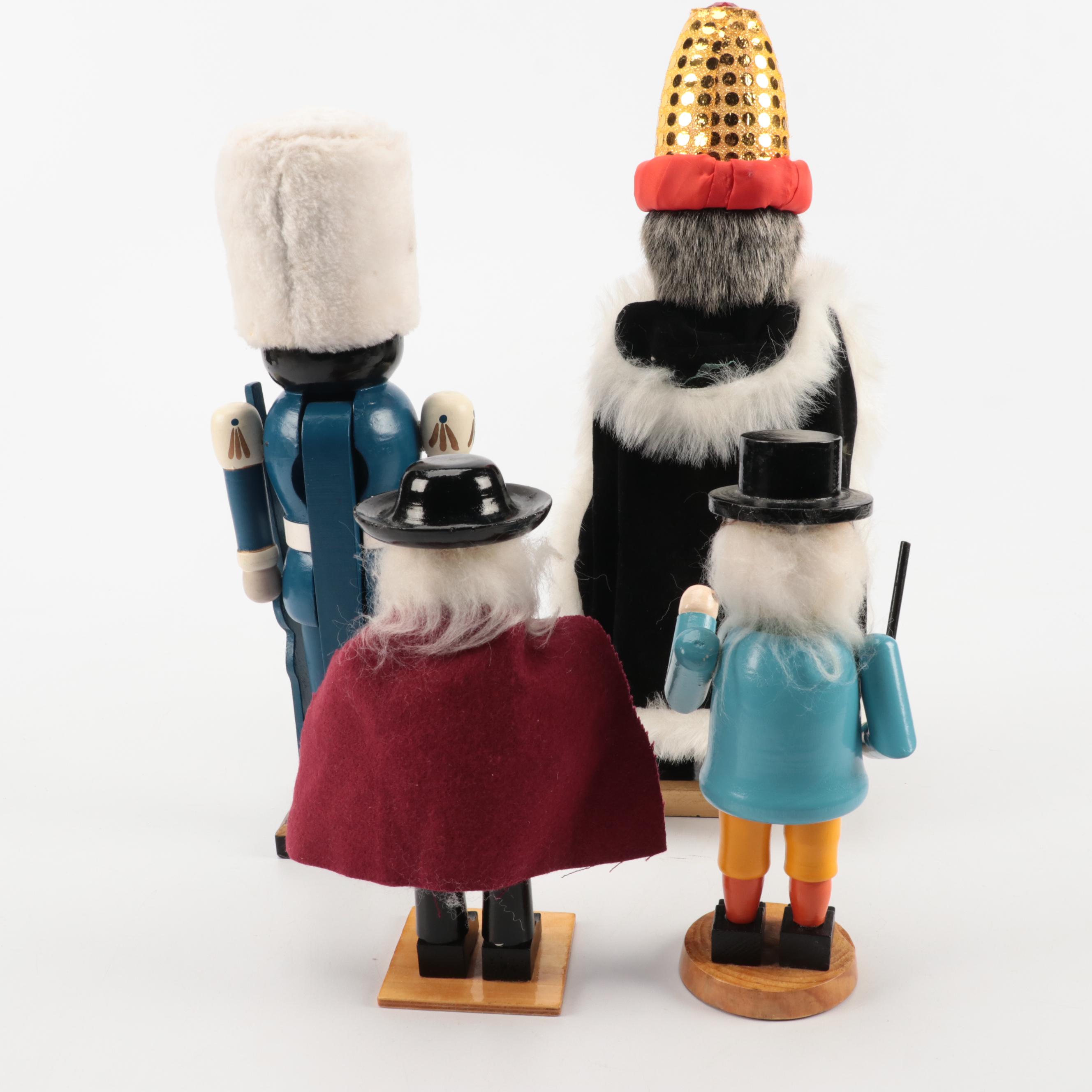 Steinbach and Other Hand-Painted Wooden Nutcrackers