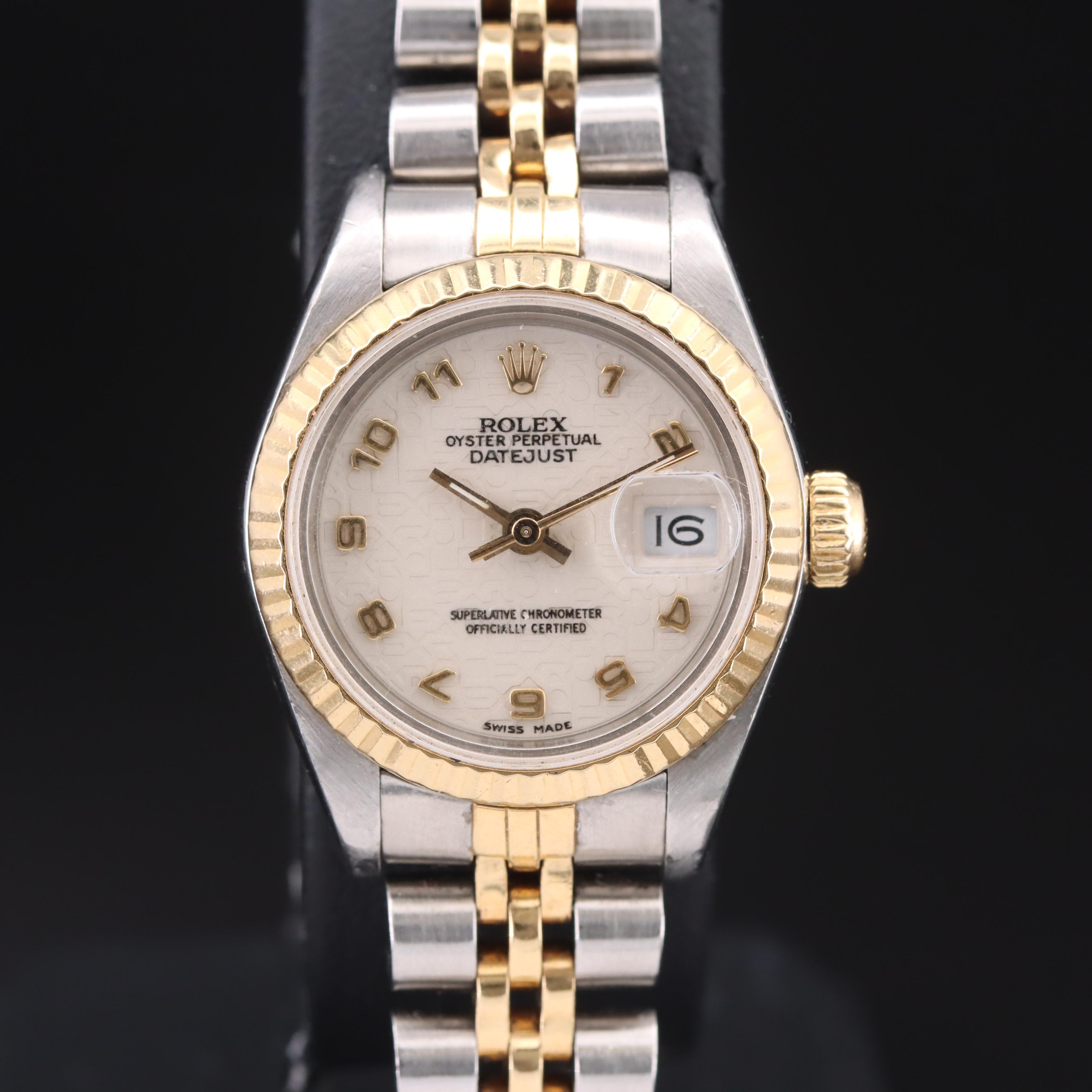 1985 Rolex Datejust Jubilee Dial 18K and Stainless Steel Watch