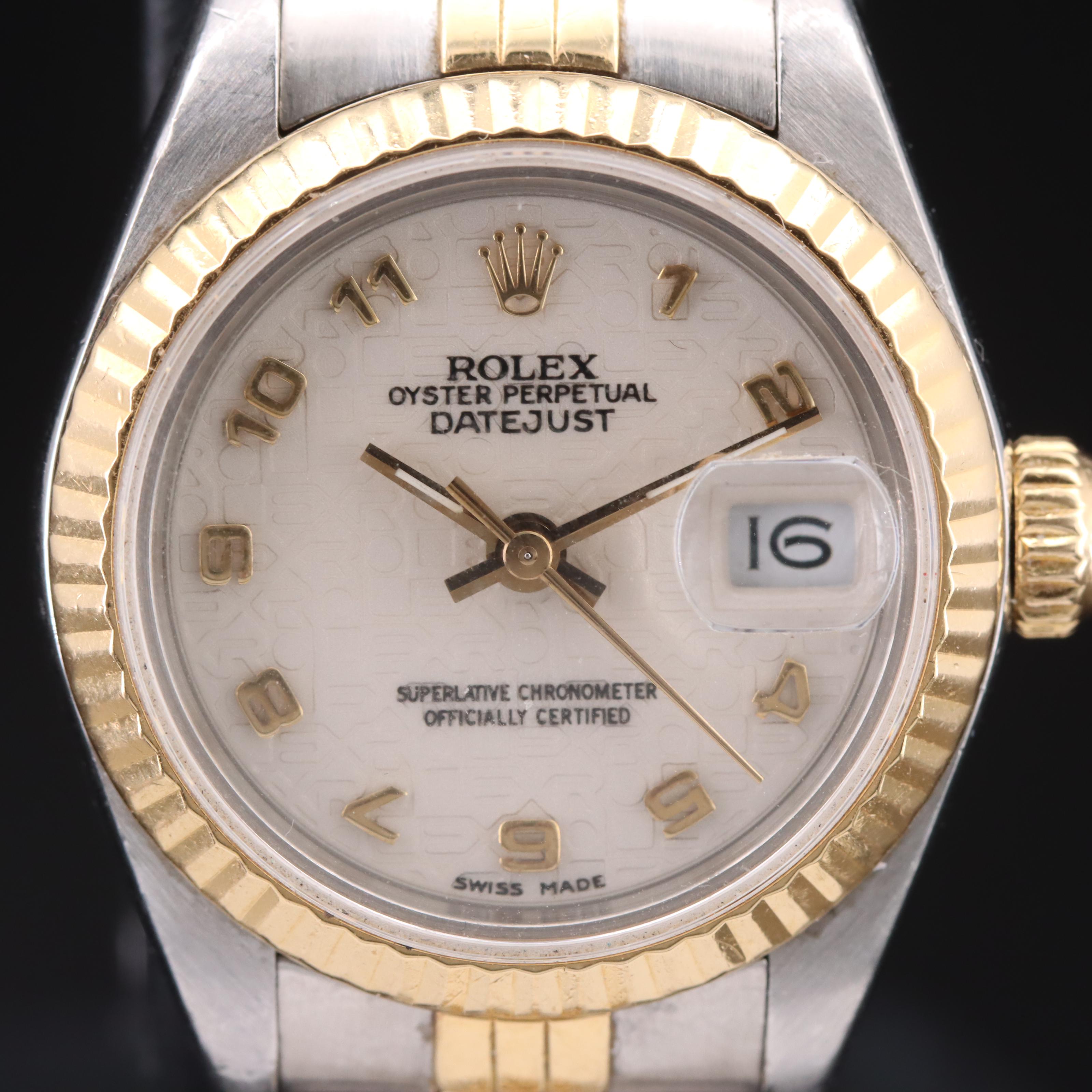 1985 Rolex Datejust Jubilee Dial 18K and Stainless Steel Watch
