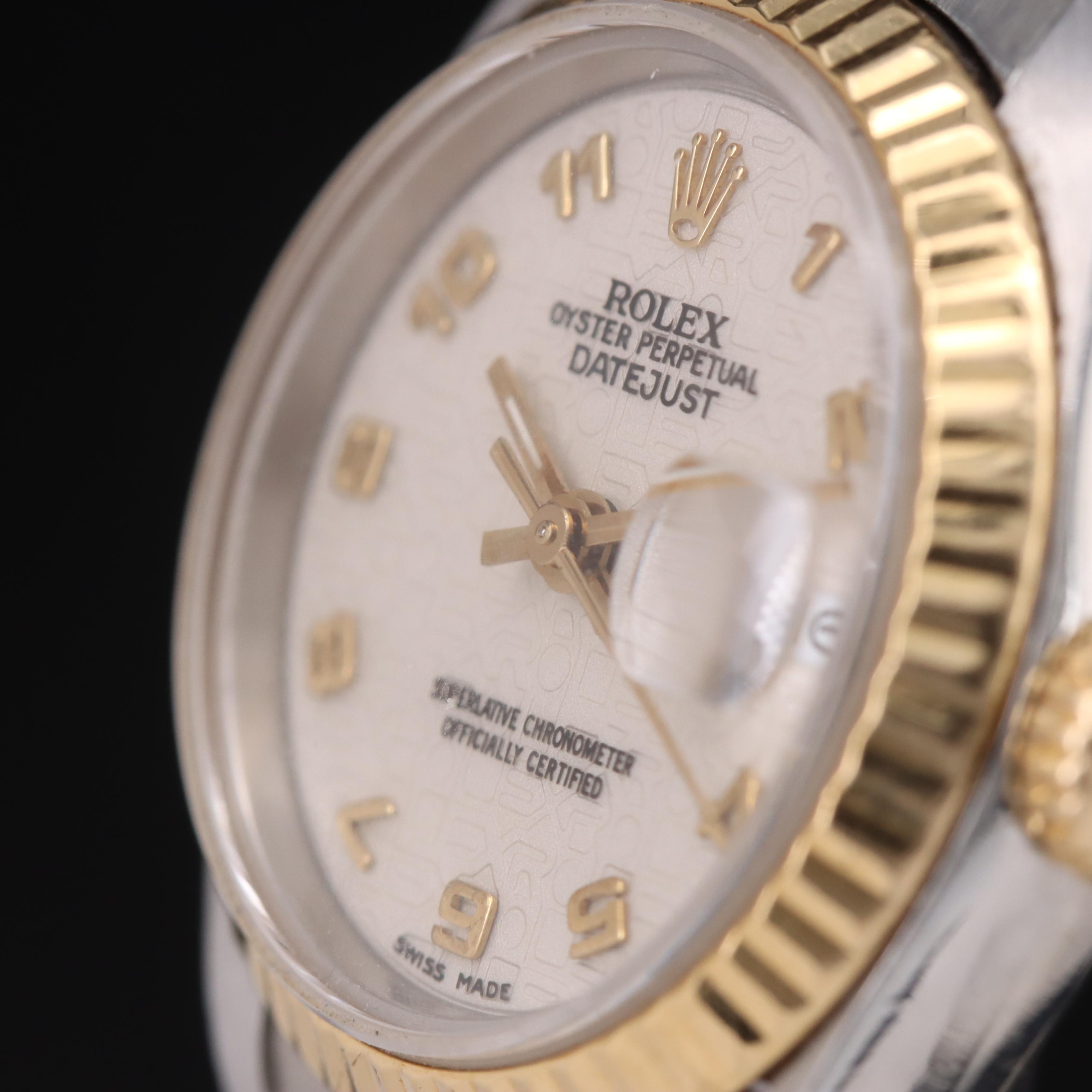 1985 Rolex Datejust Jubilee Dial 18K and Stainless Steel Watch