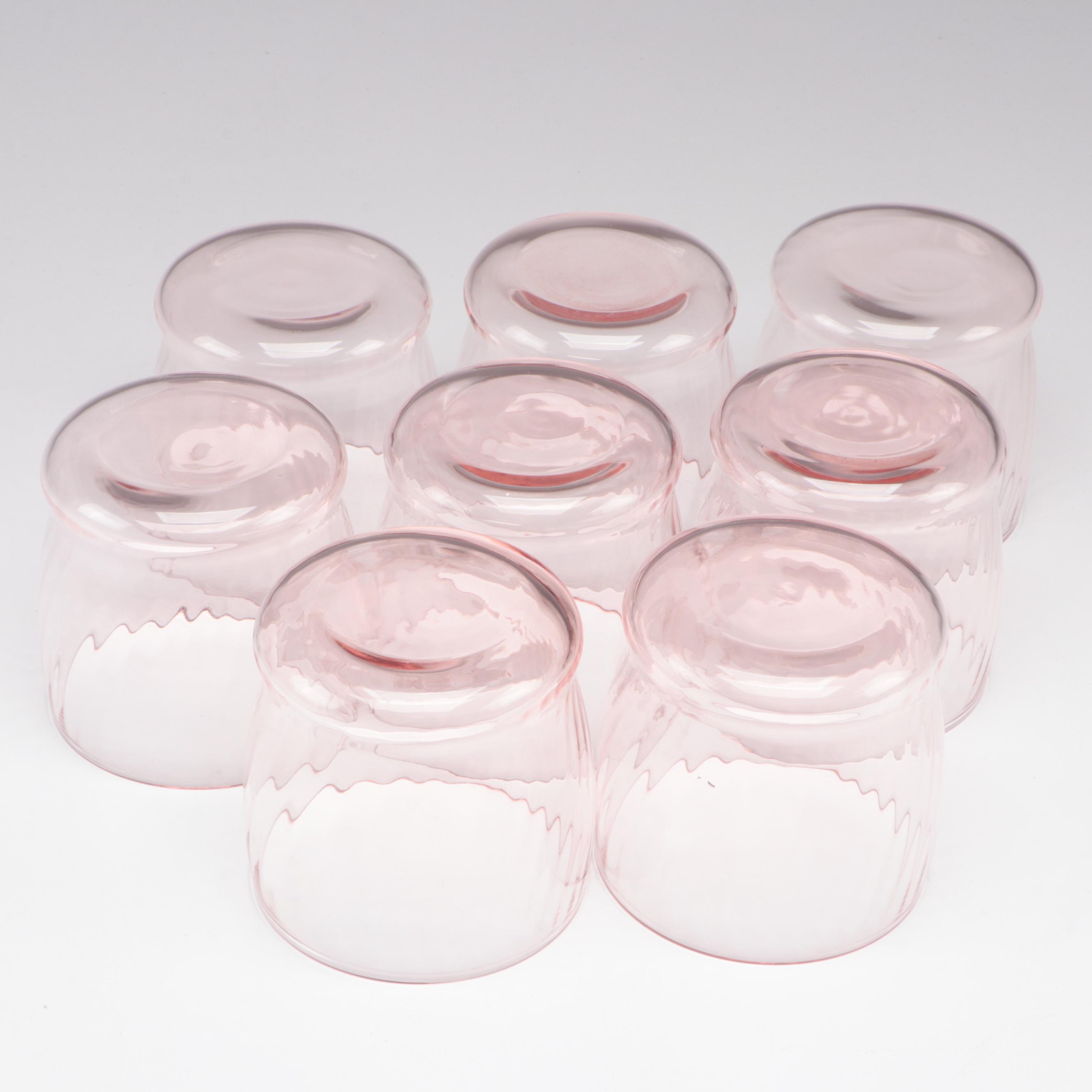 Anchor Hocking "Oyster and Pearl" and Other Pink Depression Glass Tableware