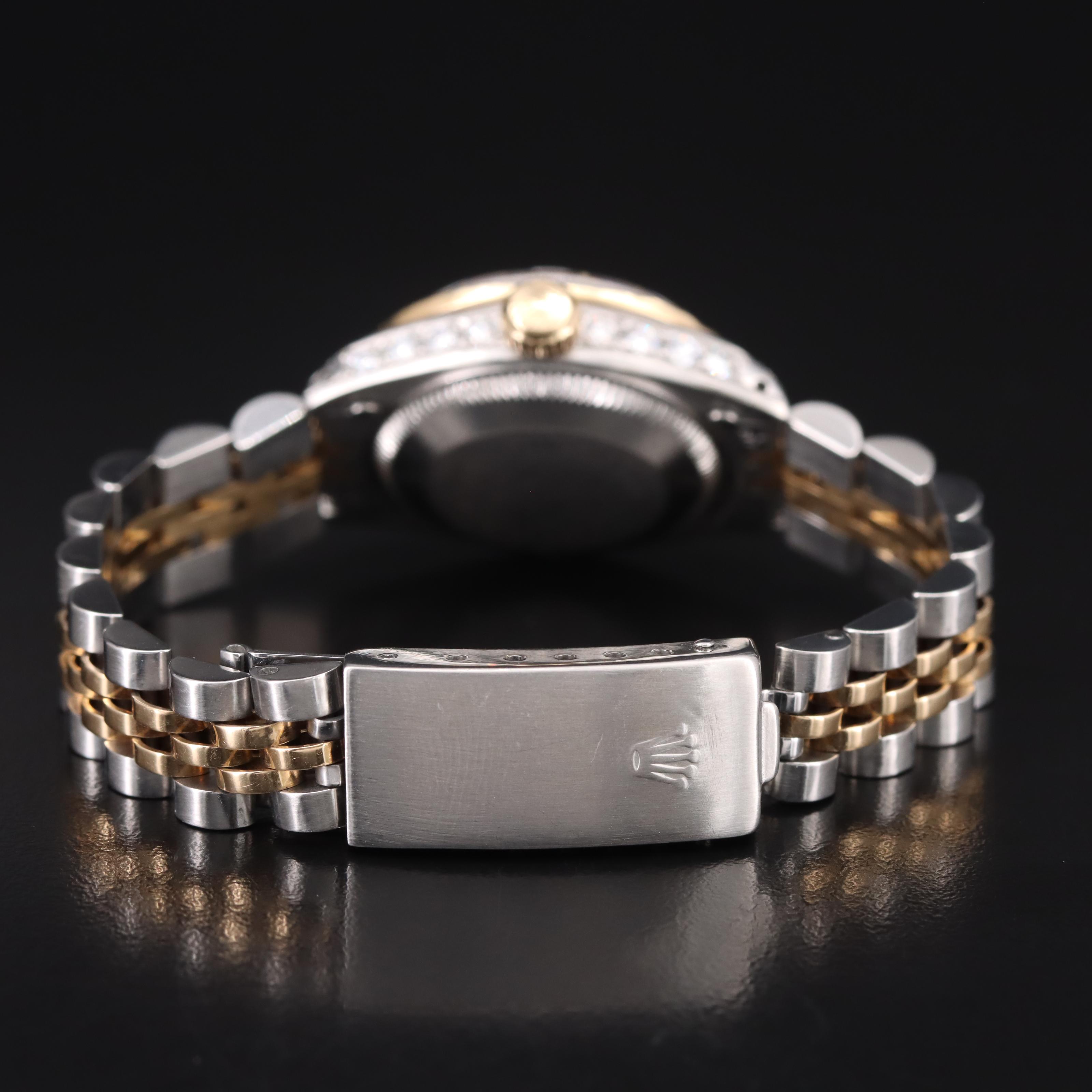 18K and Stainless Steel 1.68 CTW Diamond Custom Rolex Datejust Watch