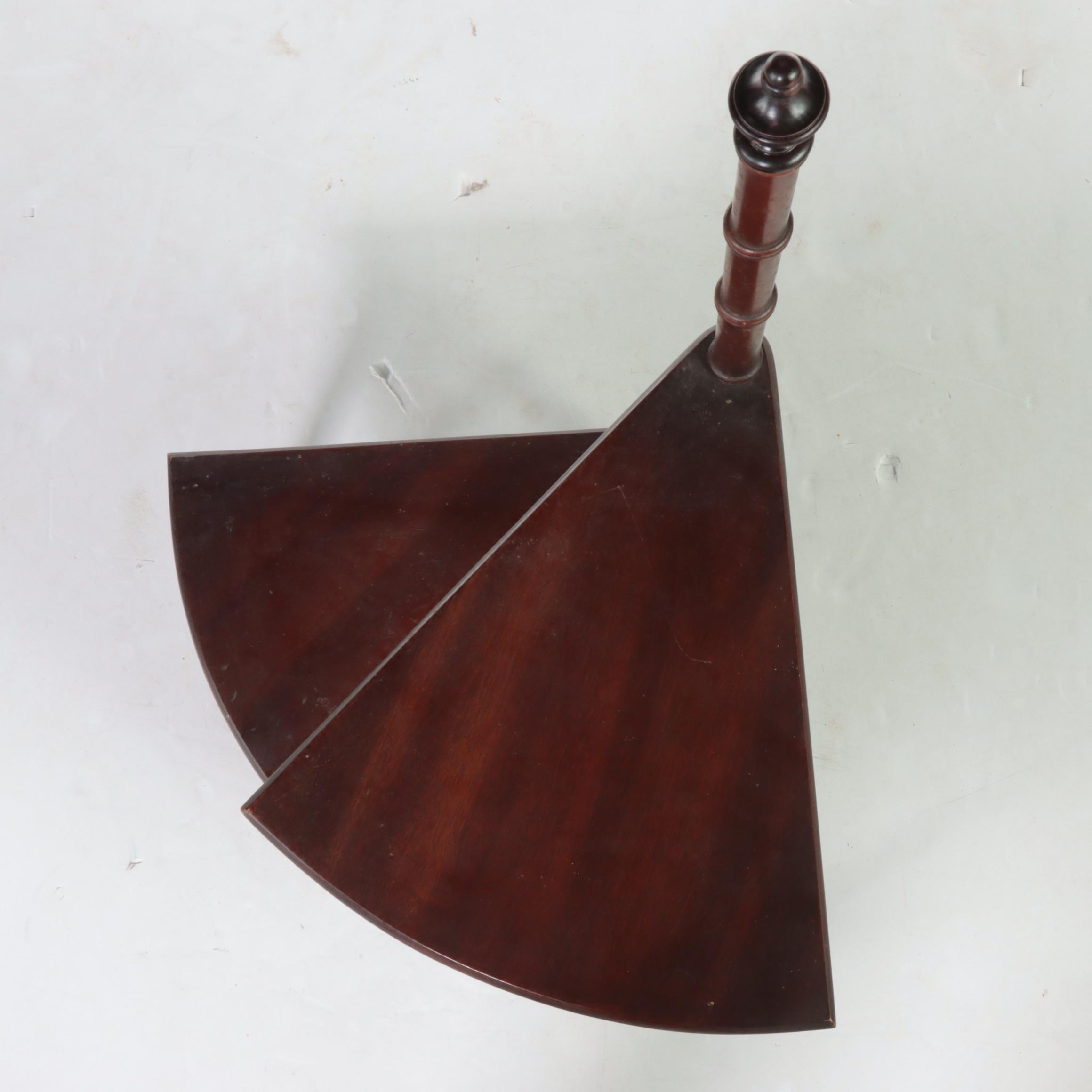 Set of Drexel Regency Style Mahogany Spiral Library Steps, Mid-20th Century