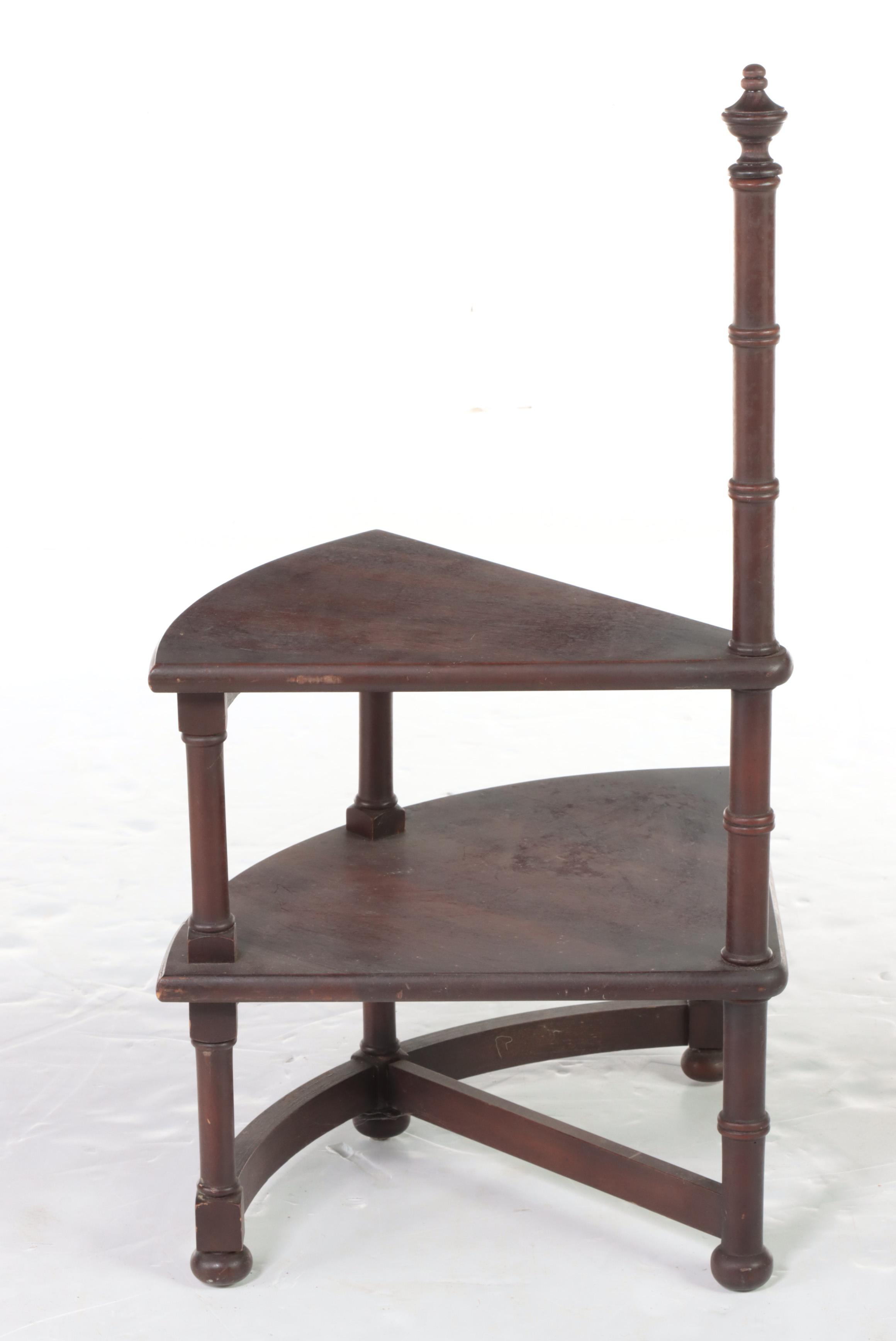 Set of Drexel Regency Style Mahogany Spiral Library Steps, Mid-20th Century