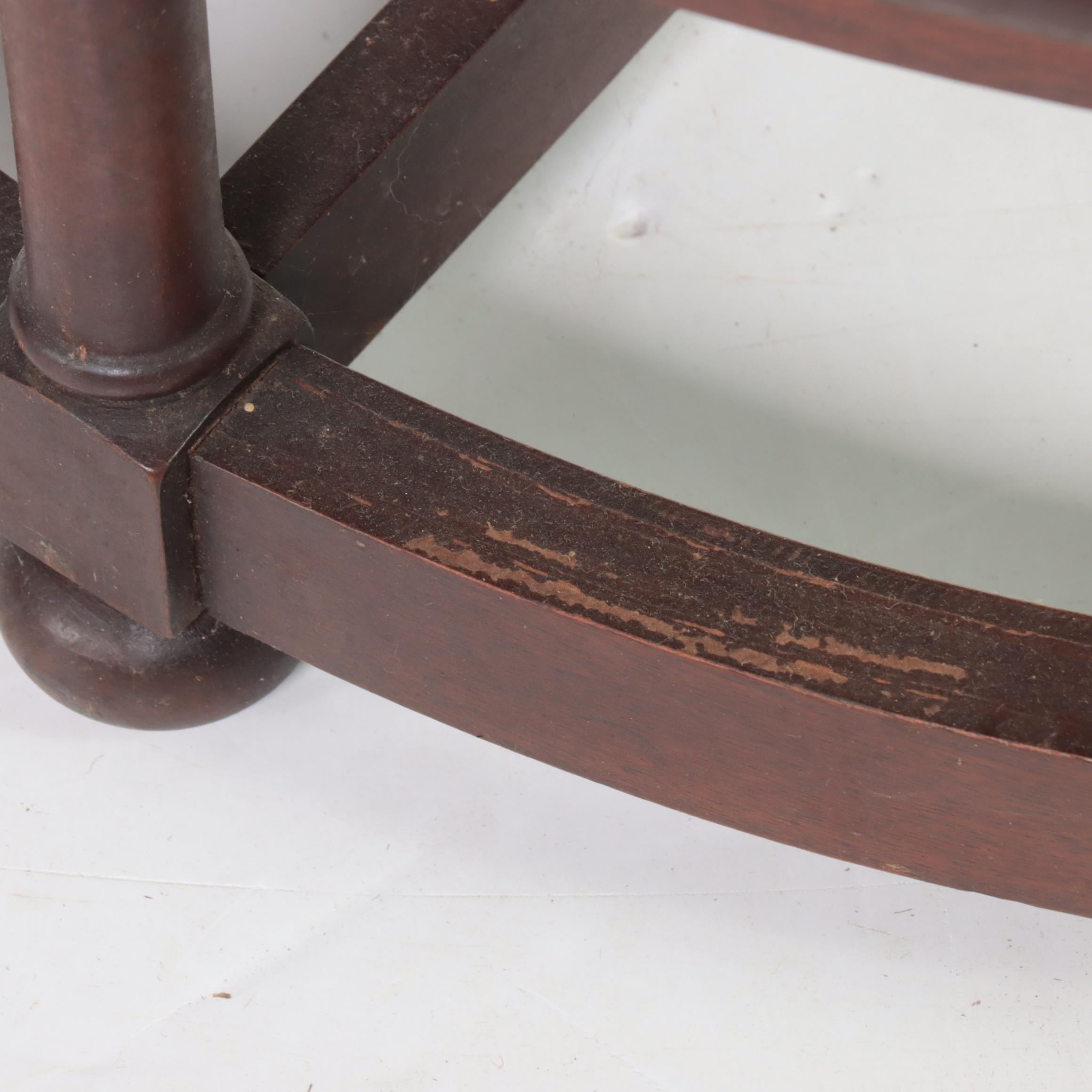 Set of Drexel Regency Style Mahogany Spiral Library Steps, Mid-20th Century