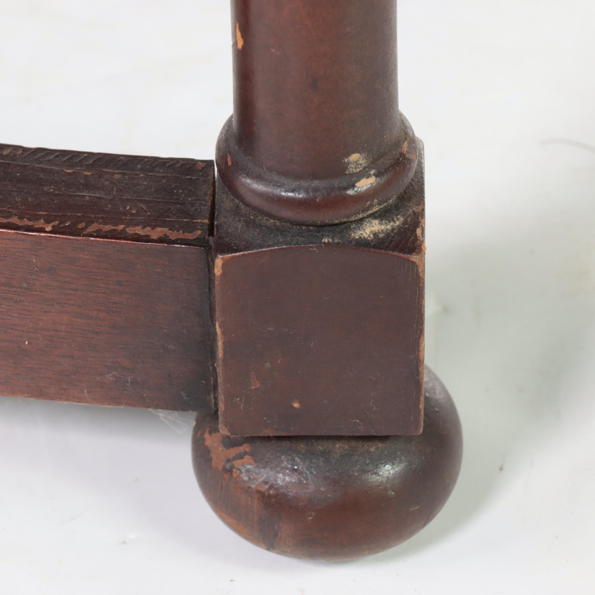 Set of Drexel Regency Style Mahogany Spiral Library Steps, Mid-20th Century